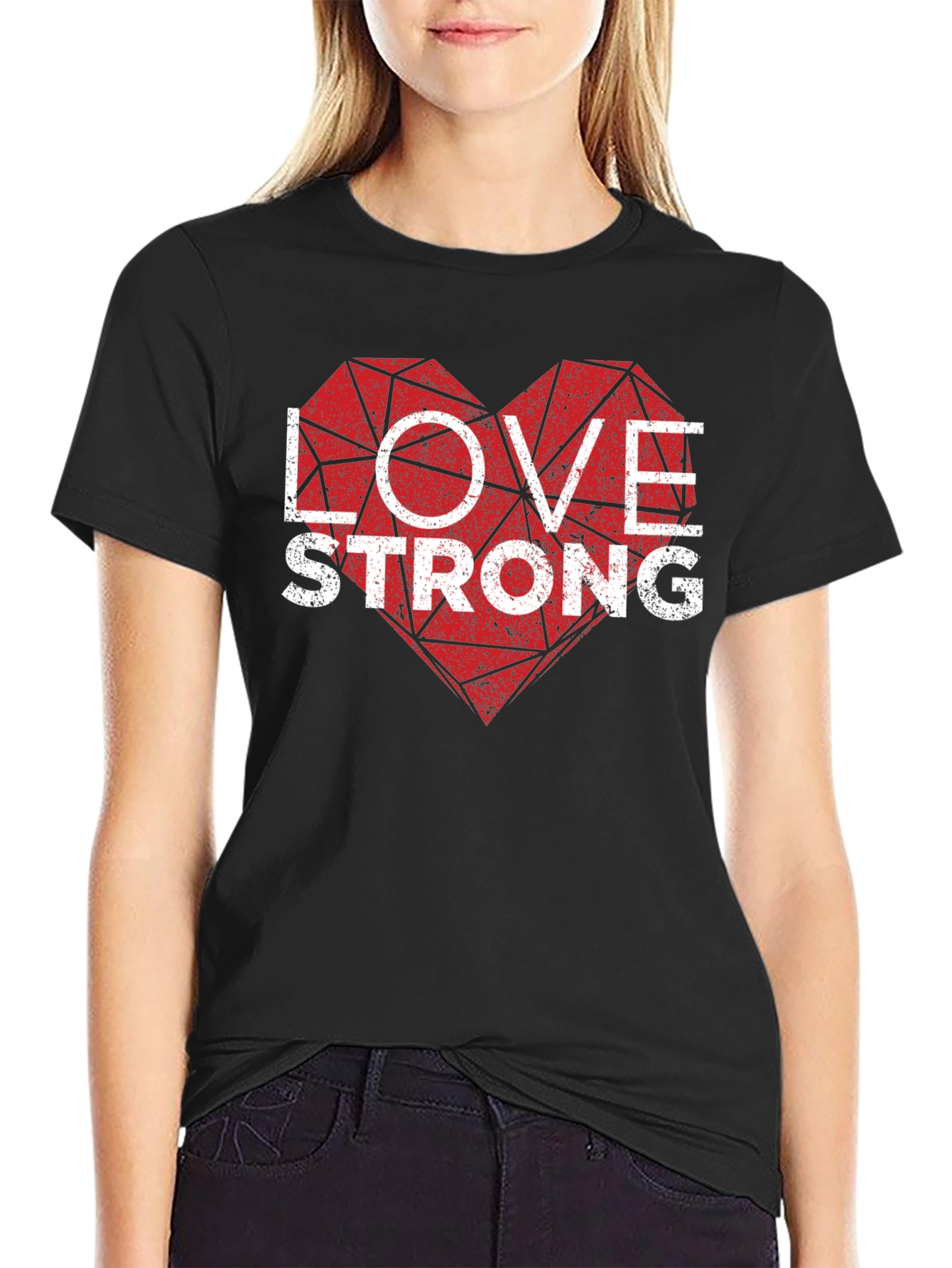 Love Strong Graphic Tee - Men's Black T-Shirt - 2
