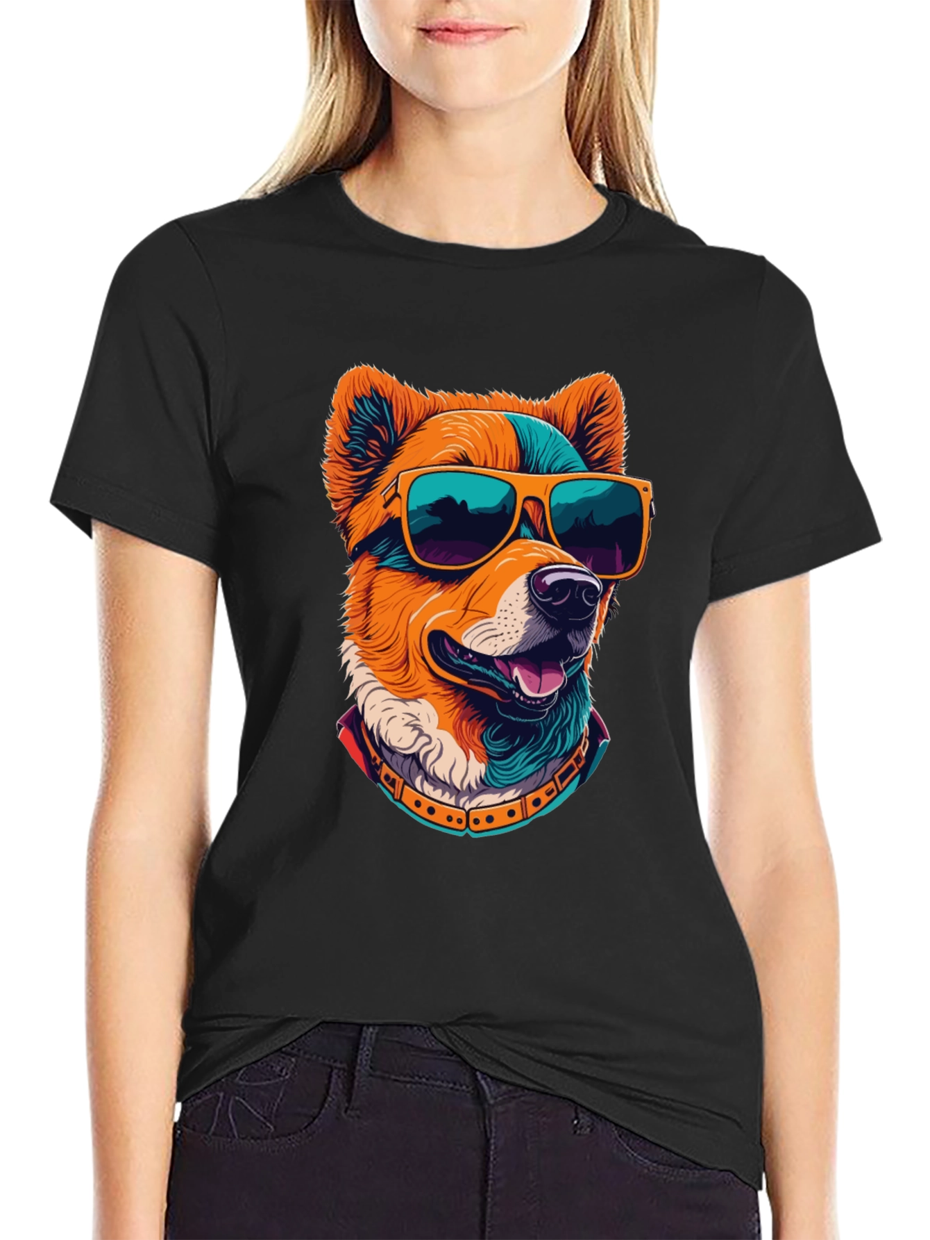 Cool Dog Graphic Tee - Black T-Shirt - 2