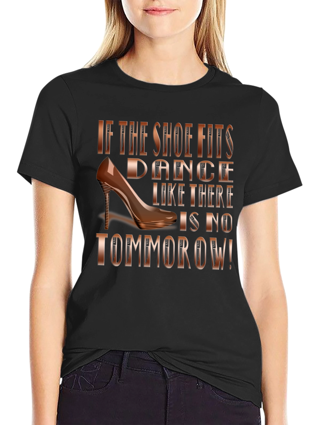 Black Dance Like There's No Tomorrow T-Shirt view 2