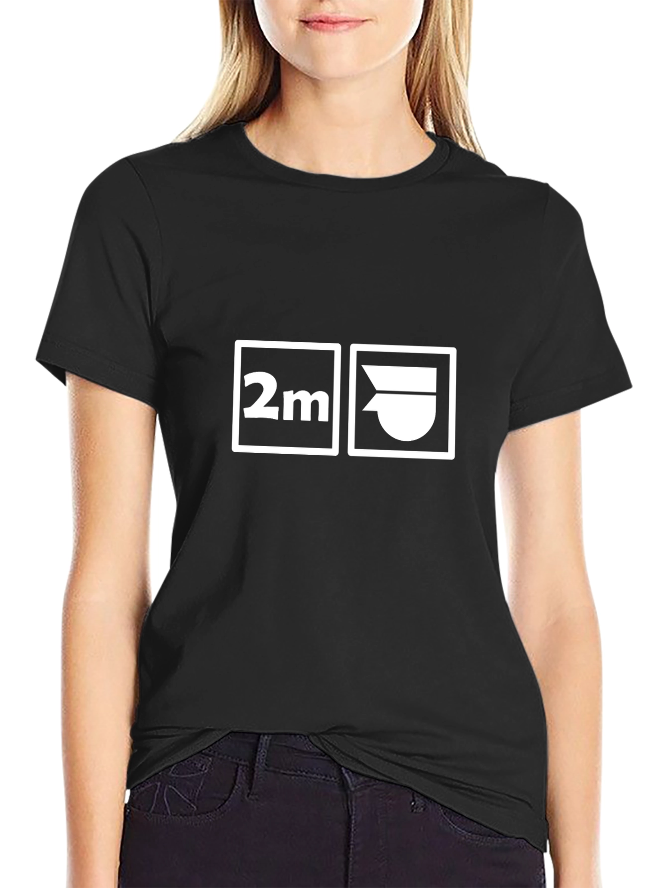 Black 2M T-Shirt - Bold Graphic Design view 2