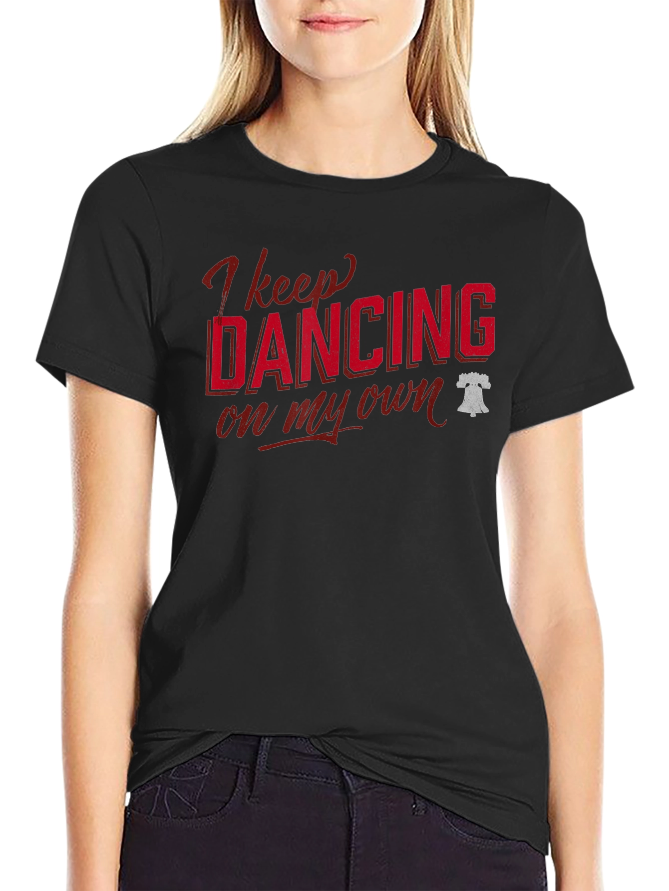 Black I Keep Dancing On My Own Graphic Tee view 2