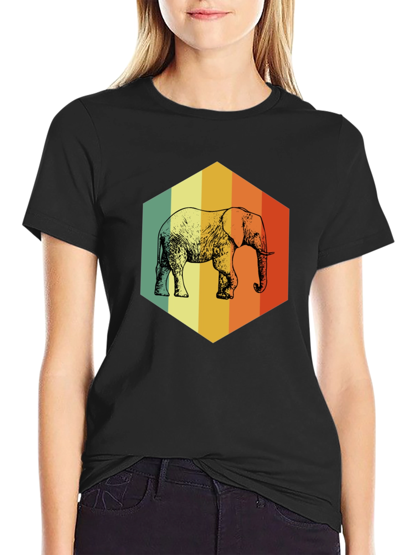 Retro Elephant Graphic T-Shirt - Men's - 2