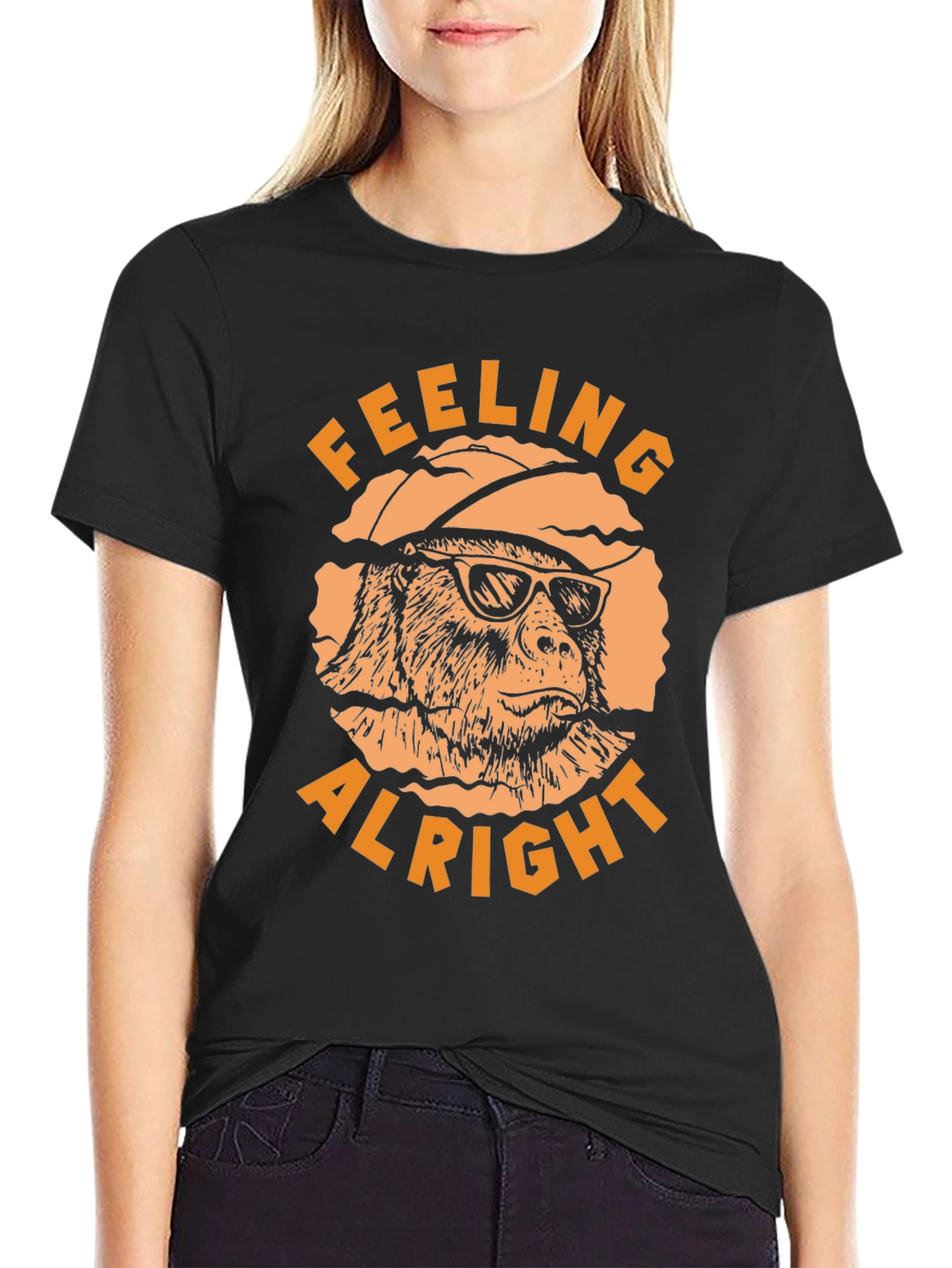 Black Feeling Alright T-Shirt view 2