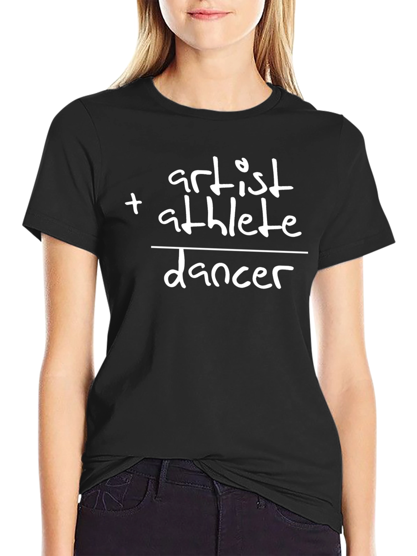 Black Artist + Athlete = Dancer Graphic Tee view 2