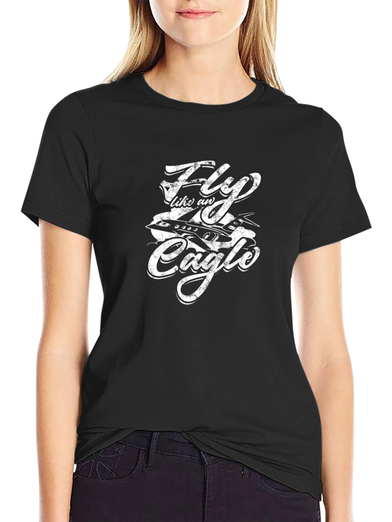 Black Fly Like An Eagle Graphic Tee view 2
