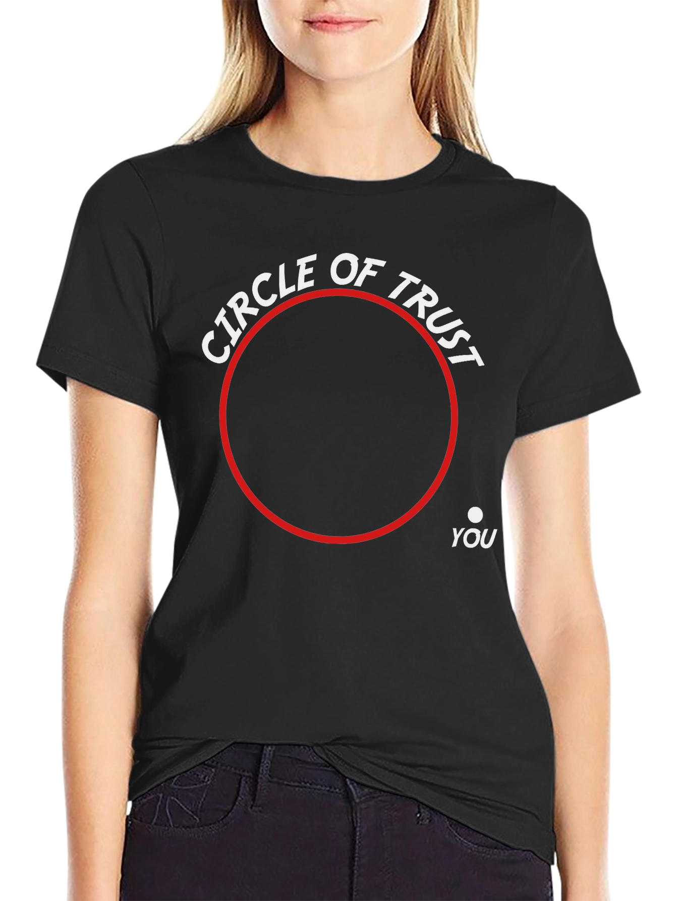 Black Circle of Trust Graphic Tee - You're Outside! view 2