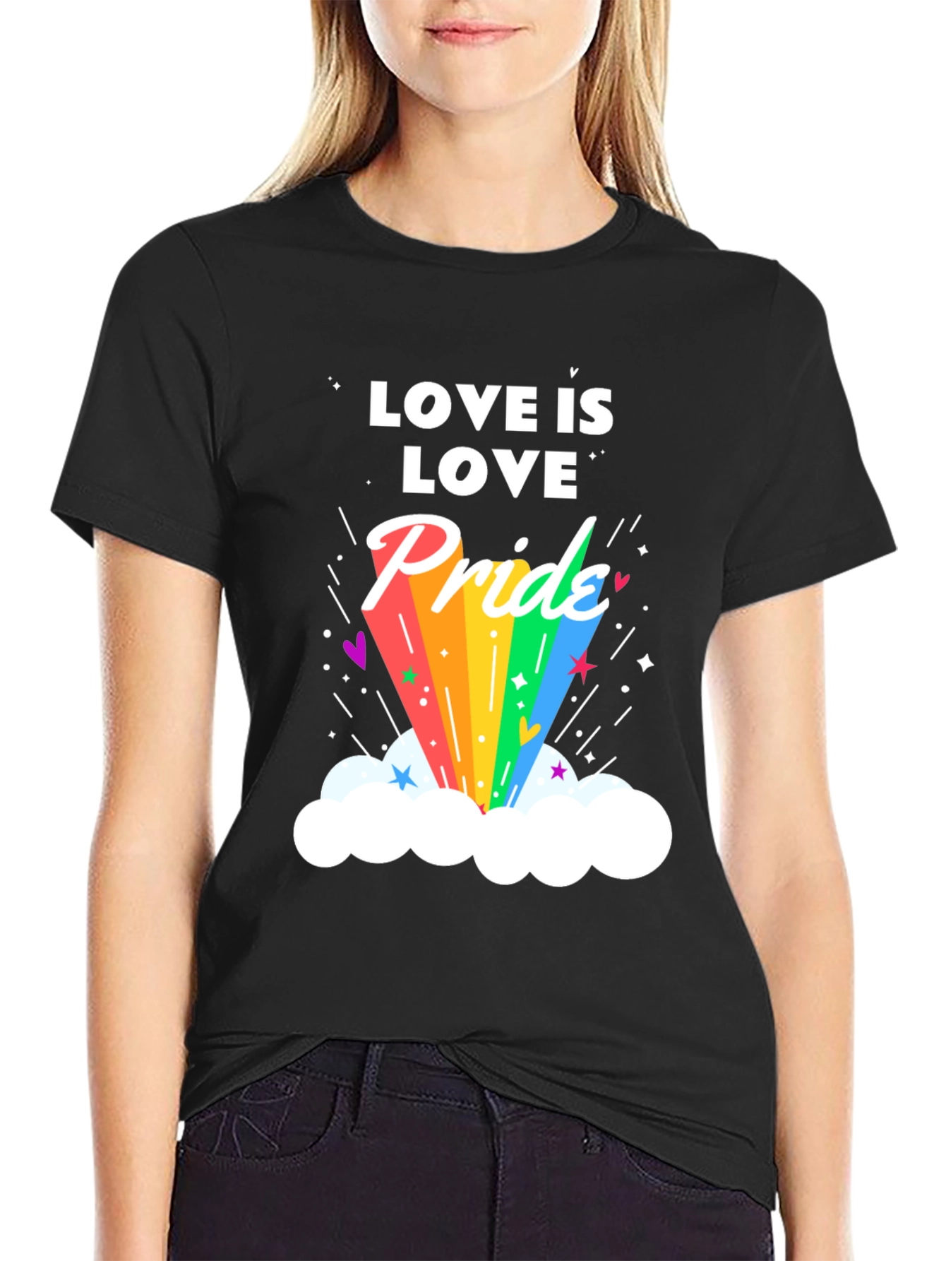 Black Love is Love Pride Graphic T-Shirt view 2