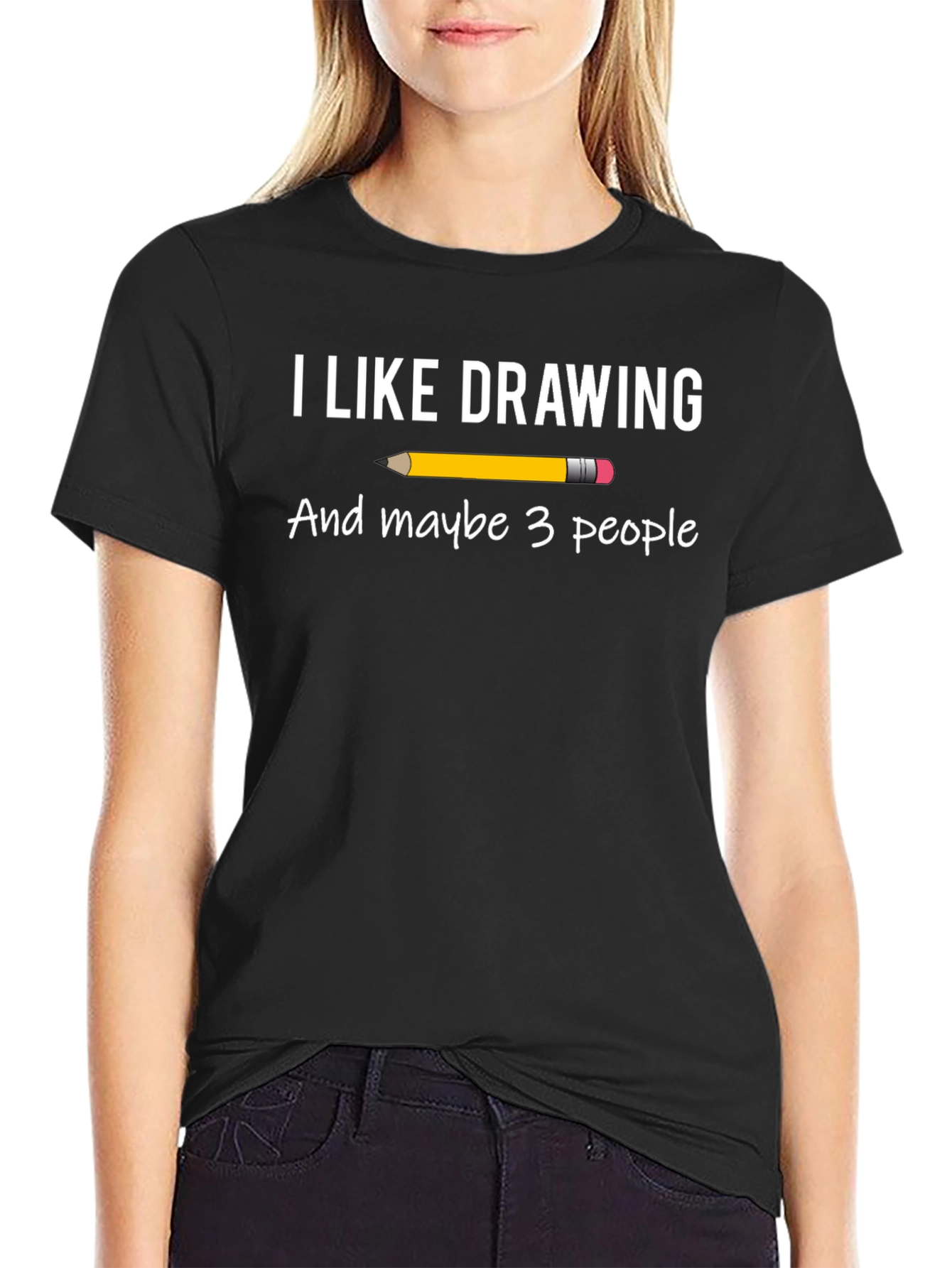 I Like Drawing and Maybe 3 People T-Shirt - 2