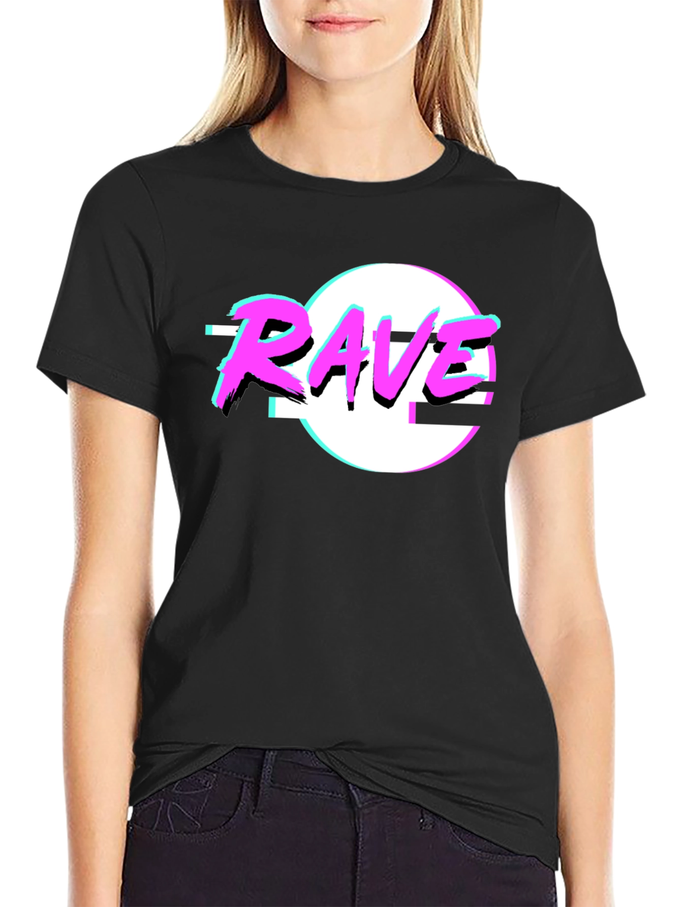 Rave Retro T-Shirt - 80s Neon Design - 2