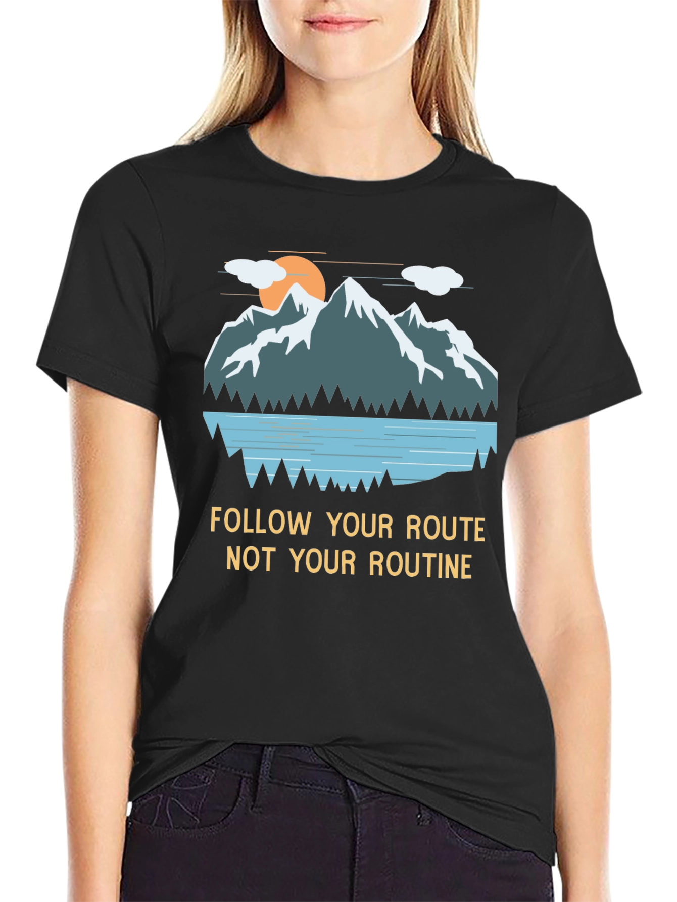Black Mountain Graphic Tee - Follow Your Route view 2