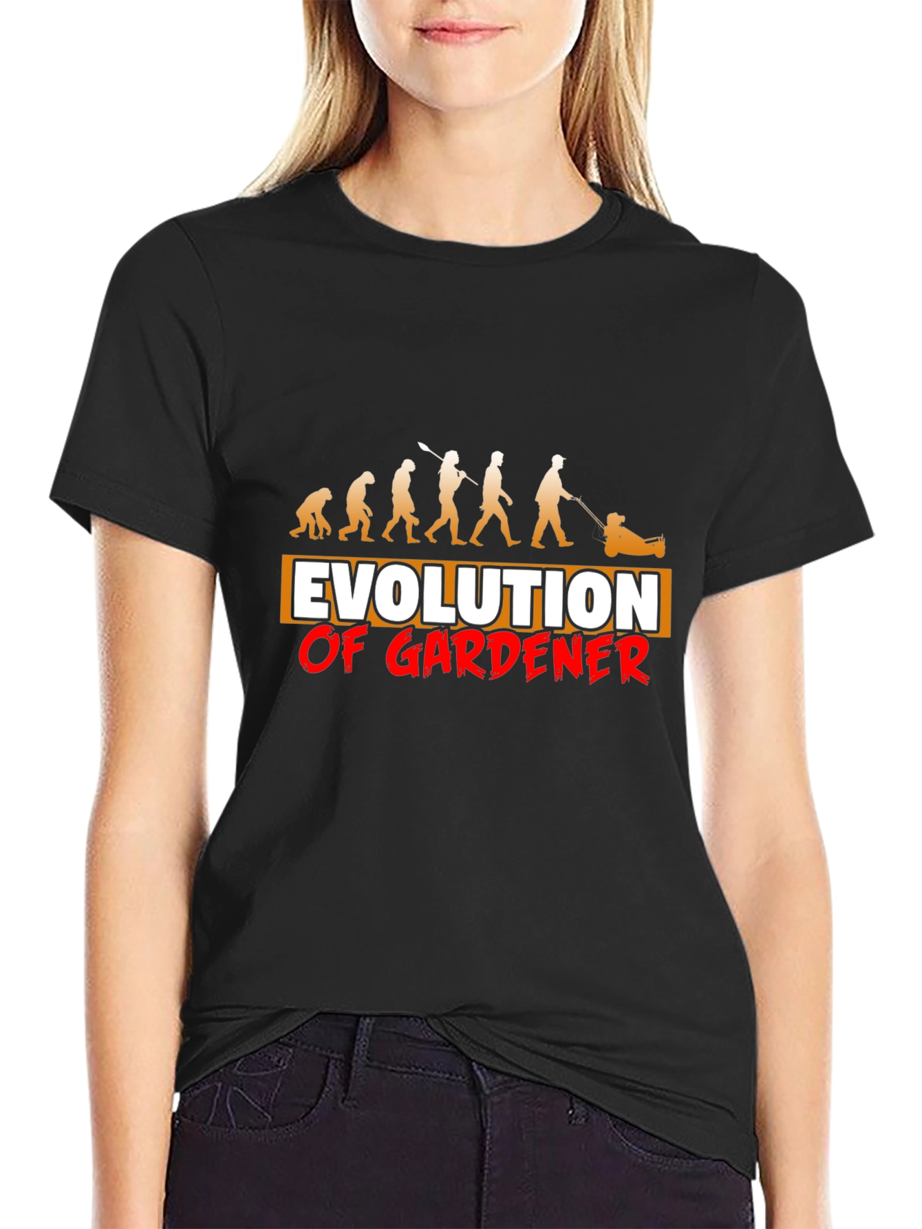 Black Evolution of Gardener Black Graphic Tee view 2