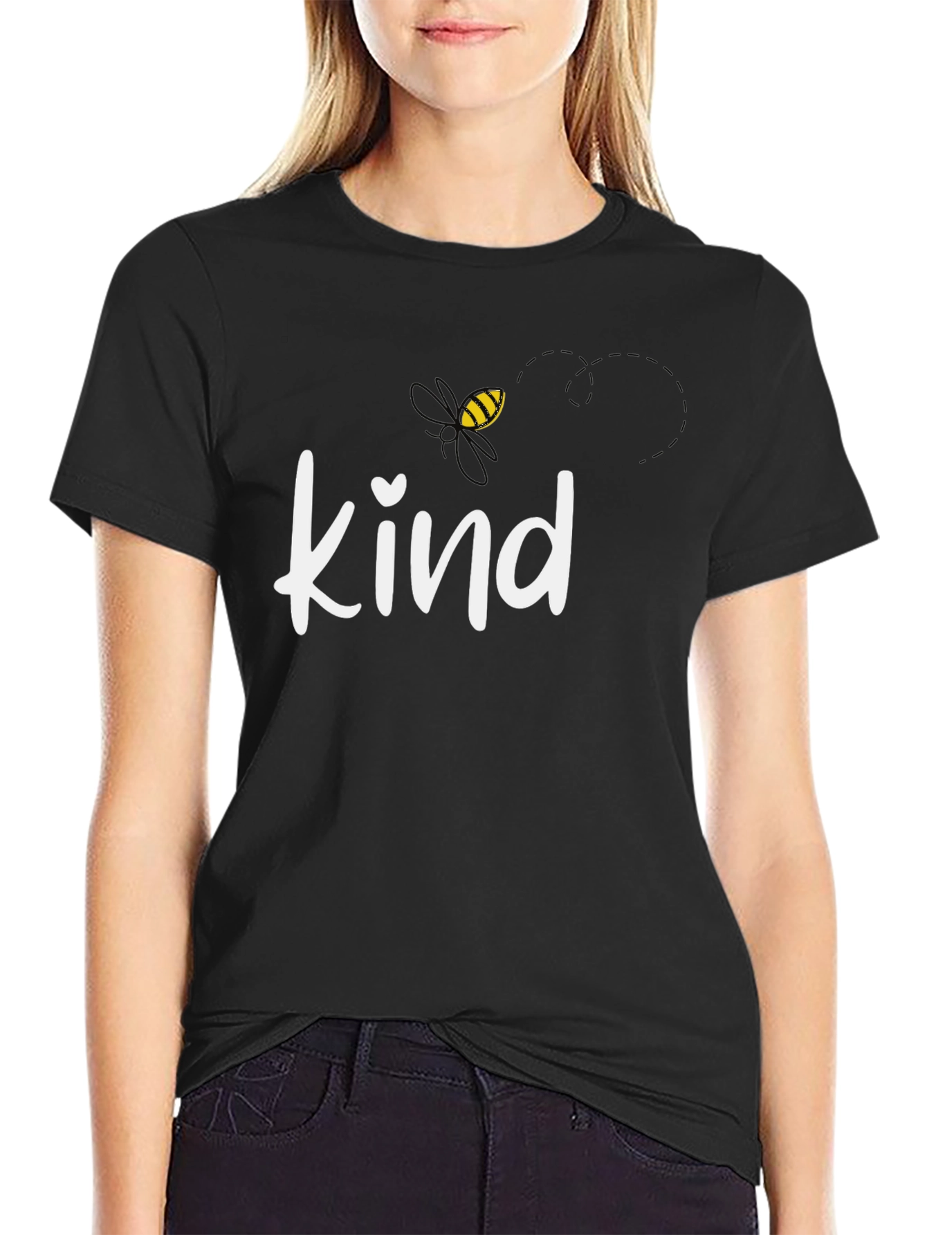 Black Be Kind T-Shirt - Stylish Graphic Tee view 2