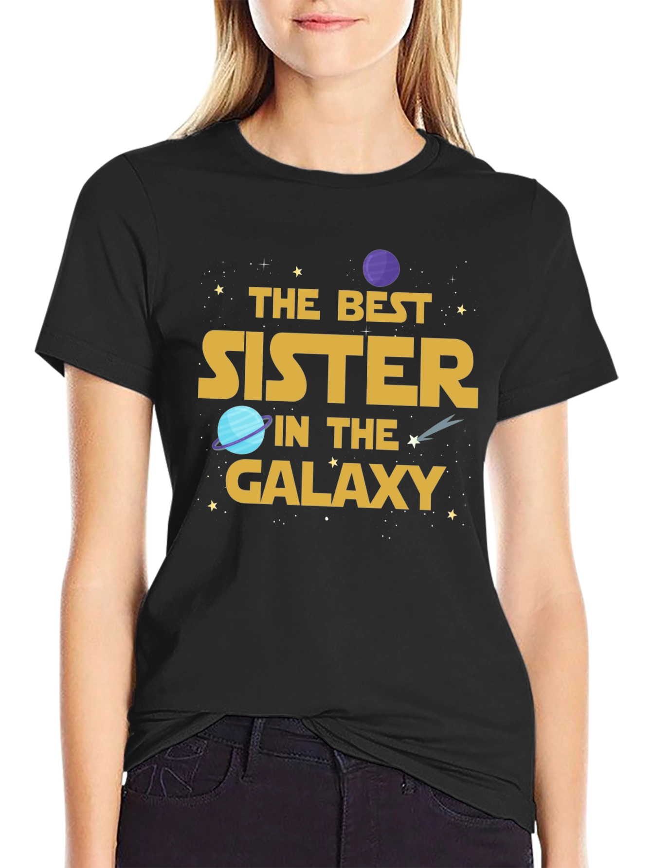 Best Sister in the Galaxy Graphic T-Shirt - 2