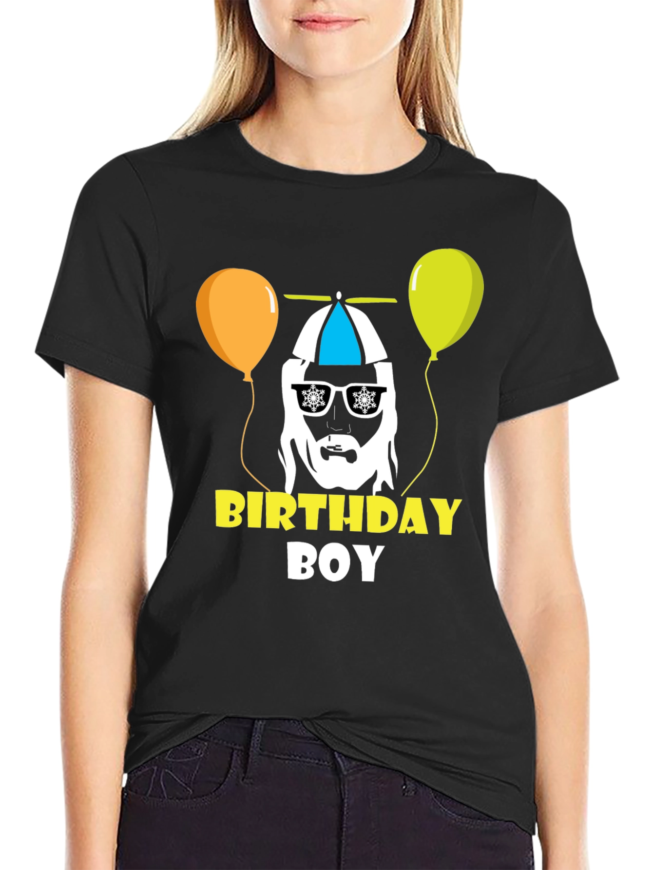 Black Birthday Boy Graphic Tee - Fun Party Shirt view 2