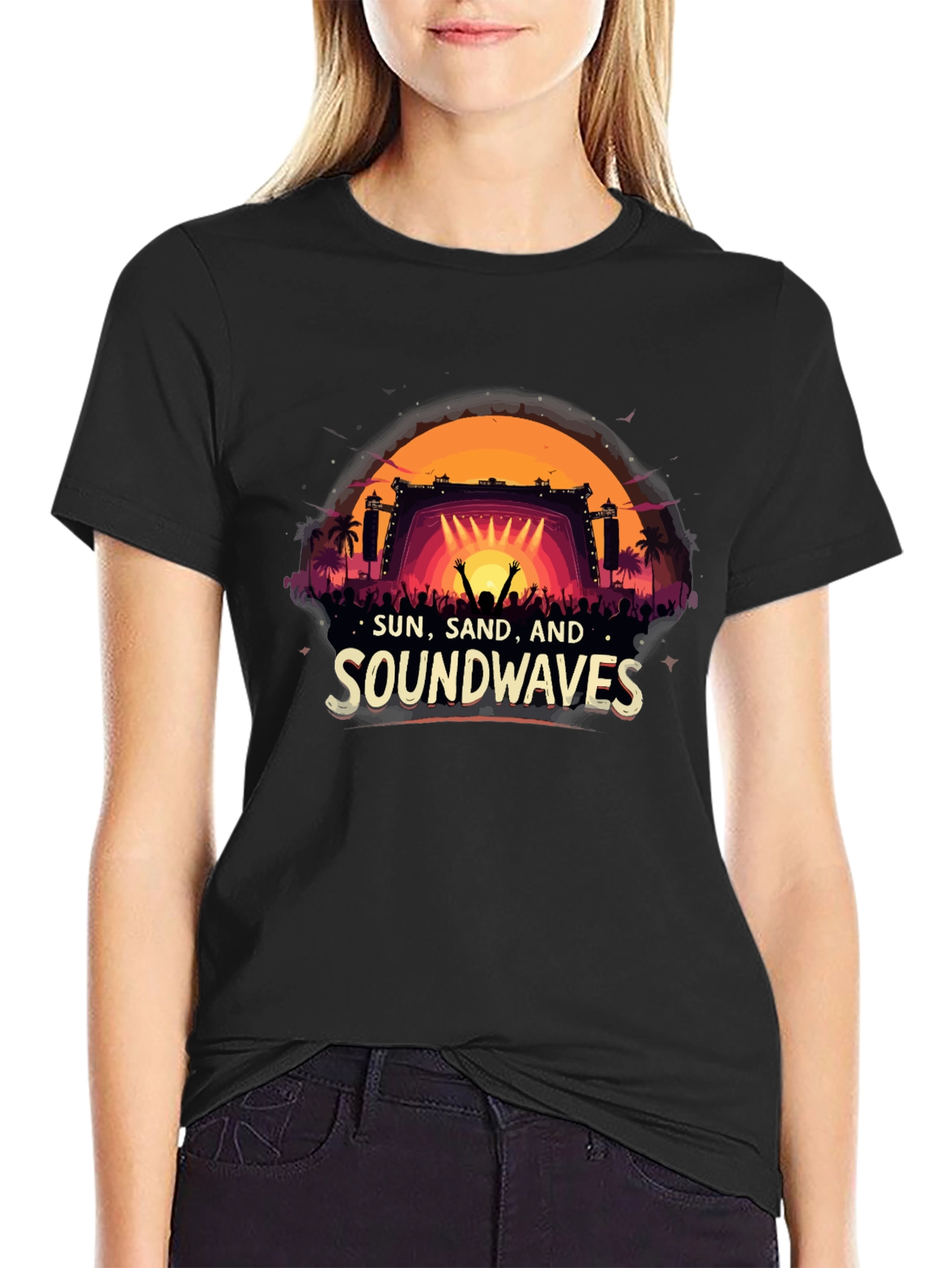 Sun, Sand, Soundwaves Graphic Tee - 2