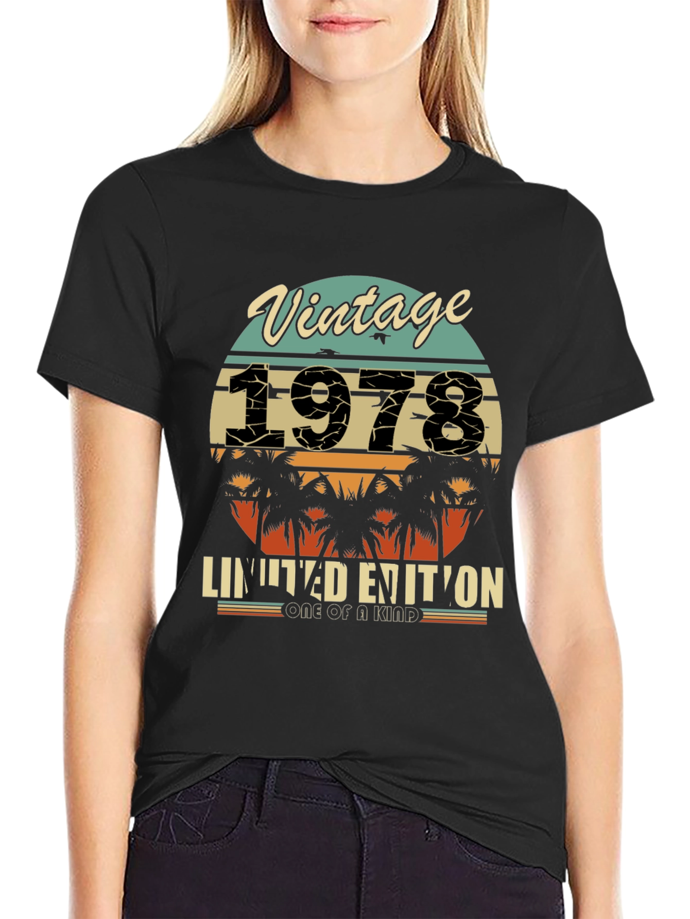 Black Vintage 1978 Limited Edition T-Shirt view 2