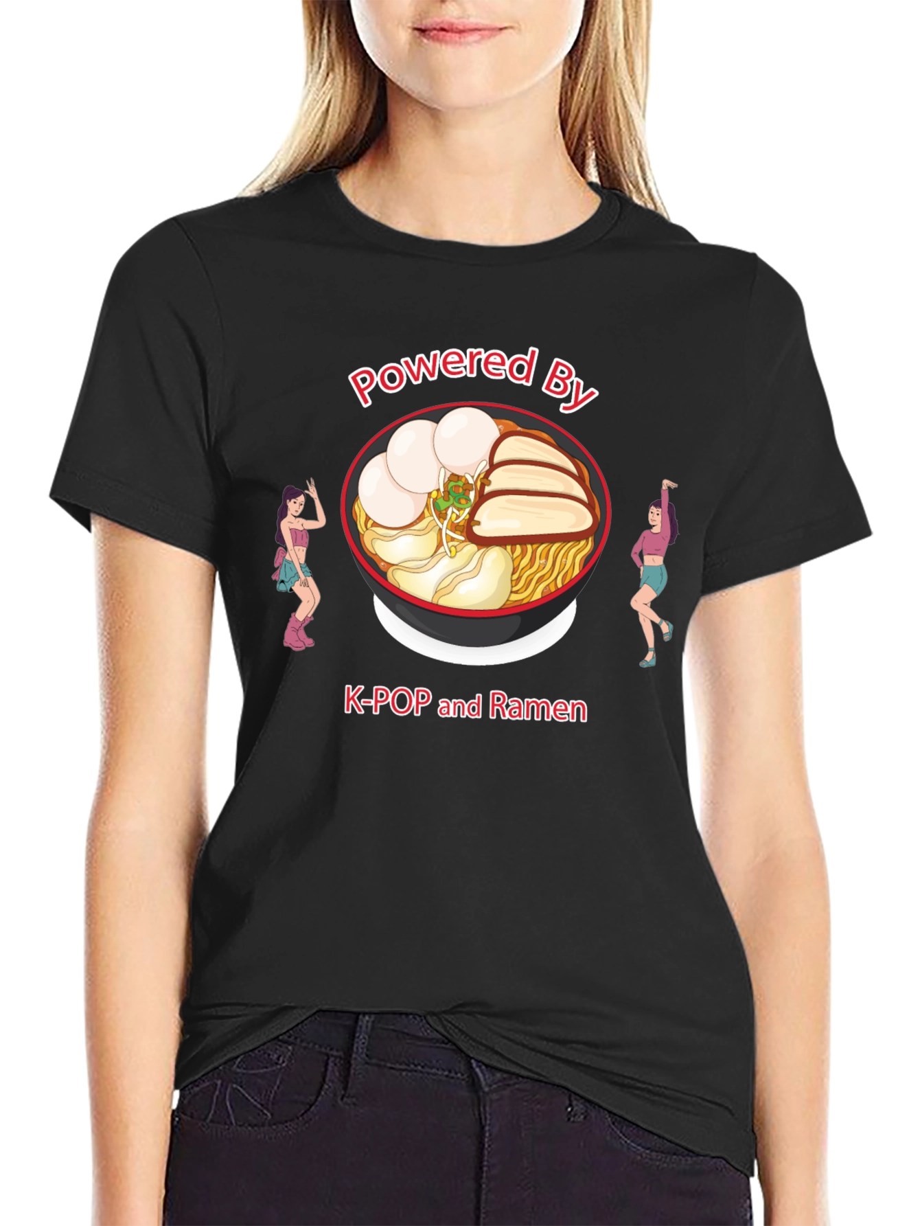 K-Pop and Ramen Powered T-Shirt - 2