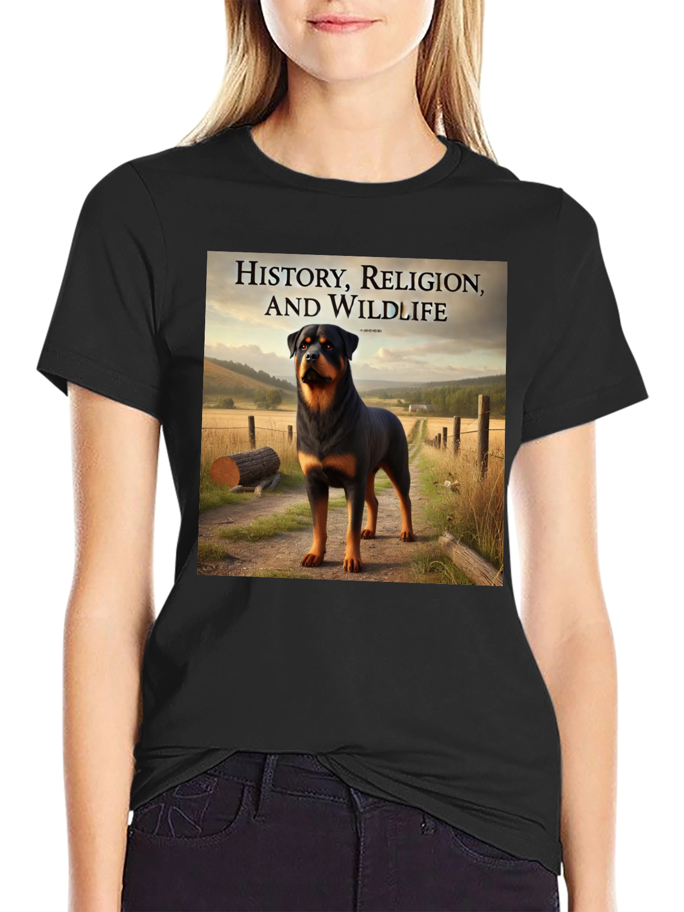 Rottweiler T-Shirt: History, Religion, & Wildlife Tee - 2