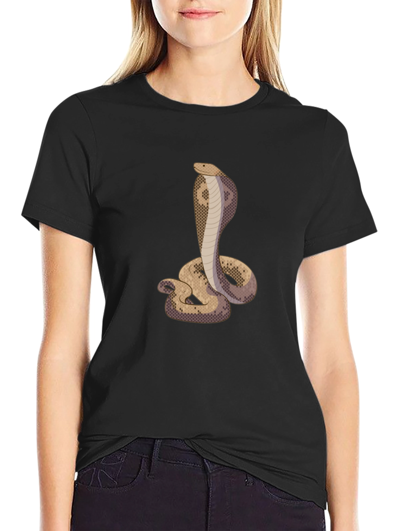 Black Cobra Graphic Tee - Men's Black T-Shirt view 2