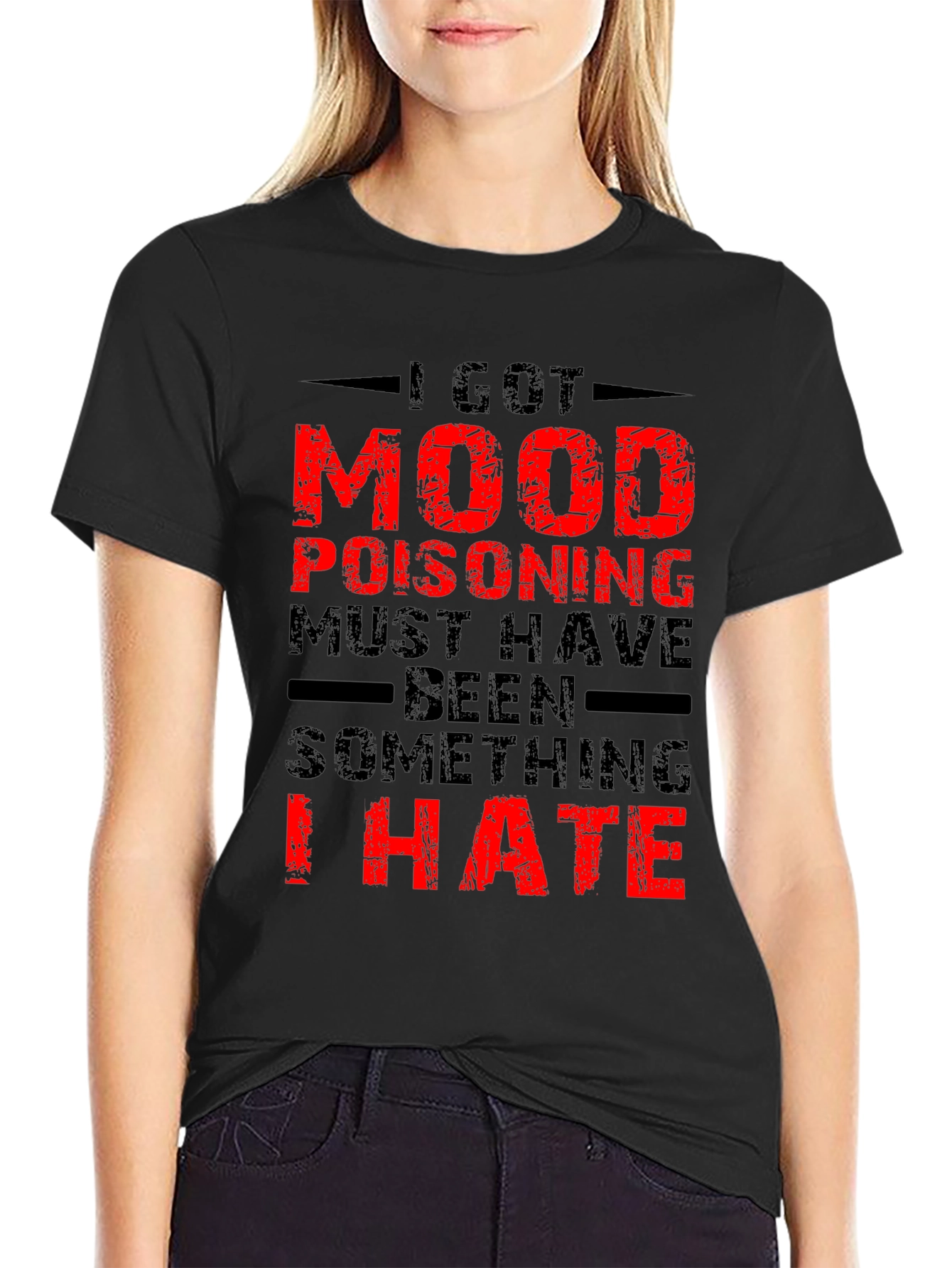 Black Mood Poisoning Graphic Tee - Black view 2