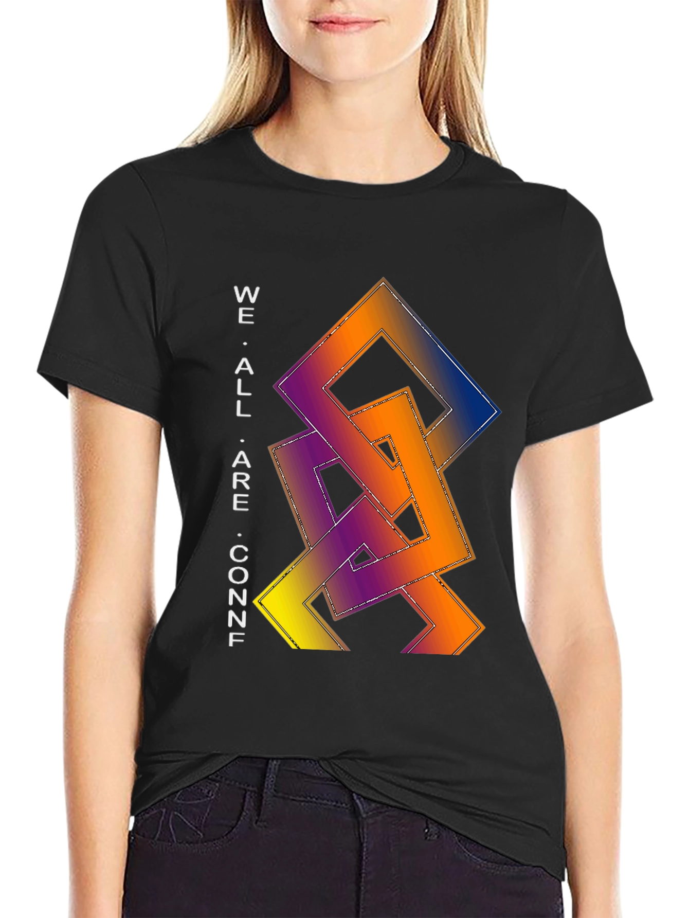 Black Conf Square Graphic T-Shirt view 2