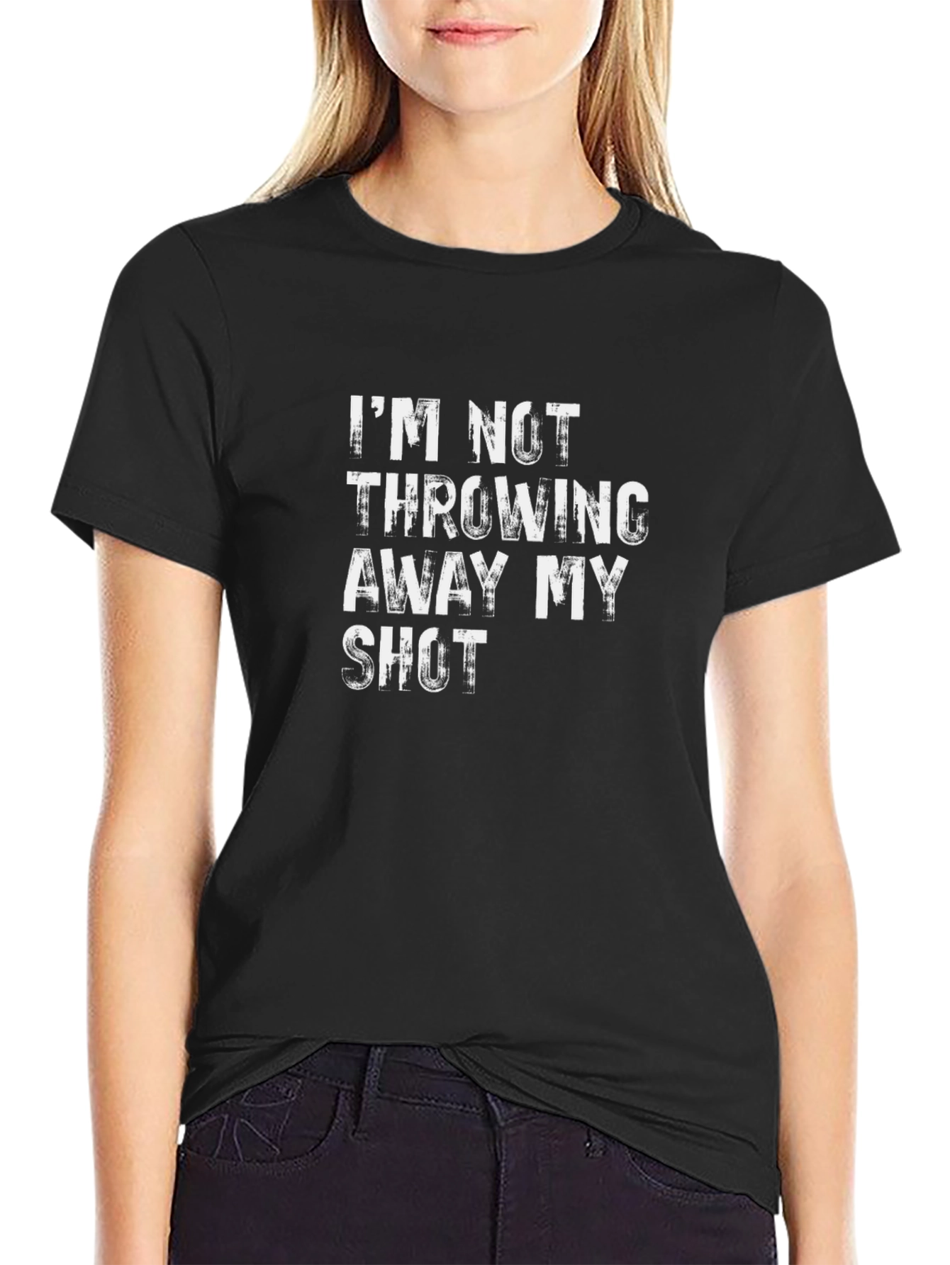 Black I'm Not Throwing Away My Shot Graphic Tee view 2