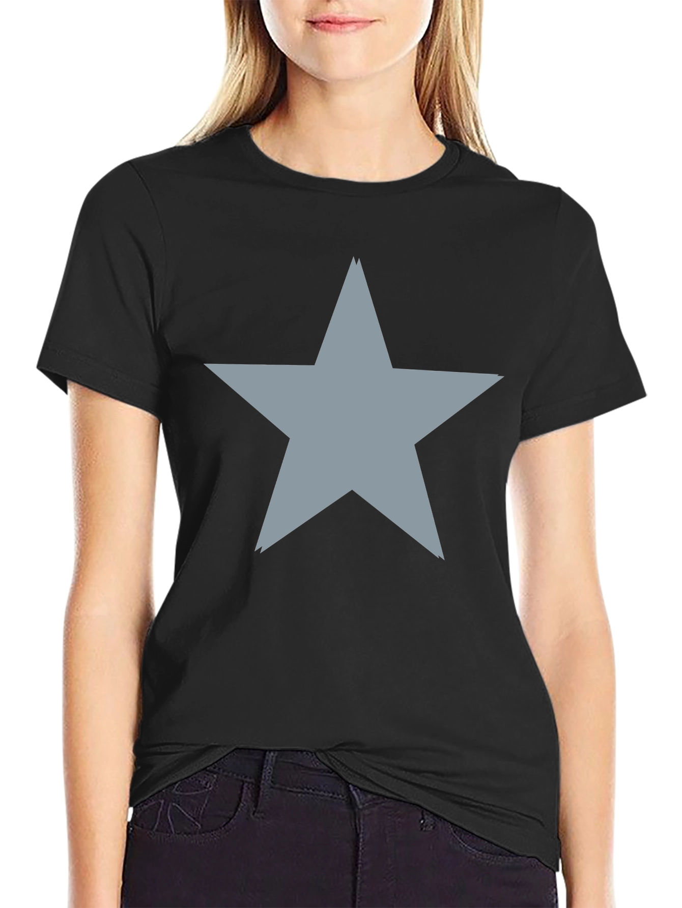 Black Star Graphic Tee - Modern Casual view 2
