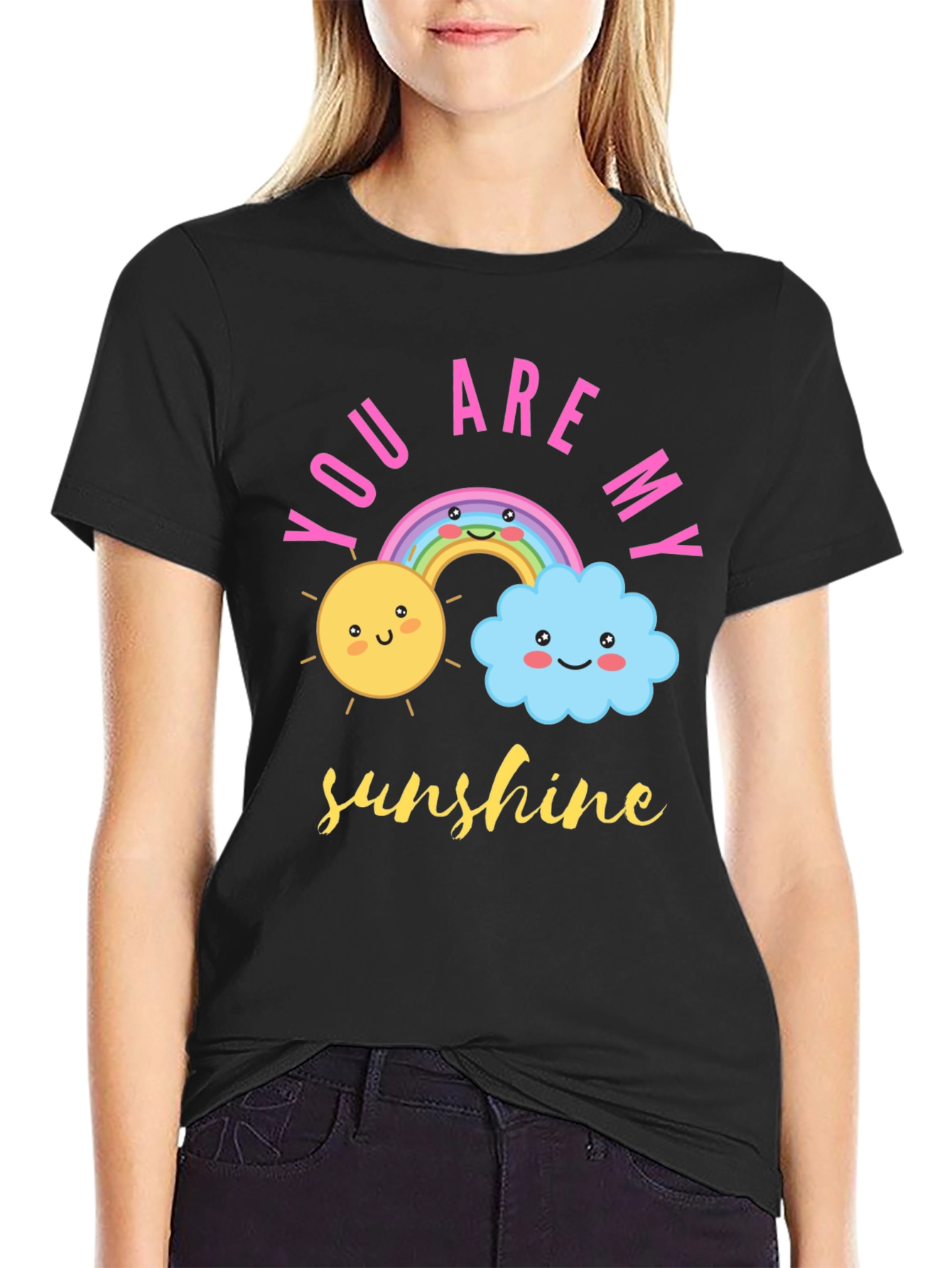 Black You Are My Sunshine Graphic Tee view 2