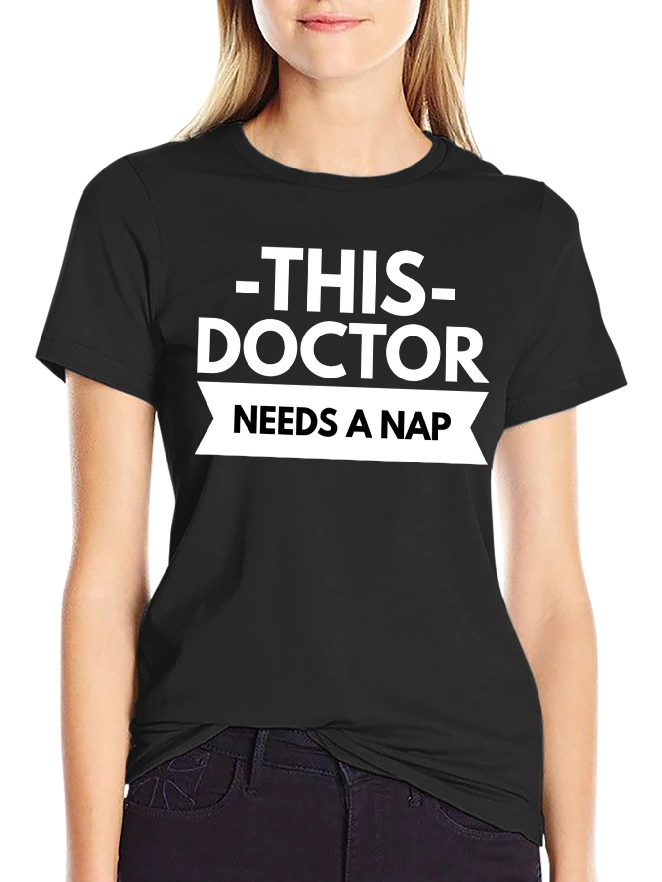 Black This Doctor Needs a Nap T-Shirt view 2