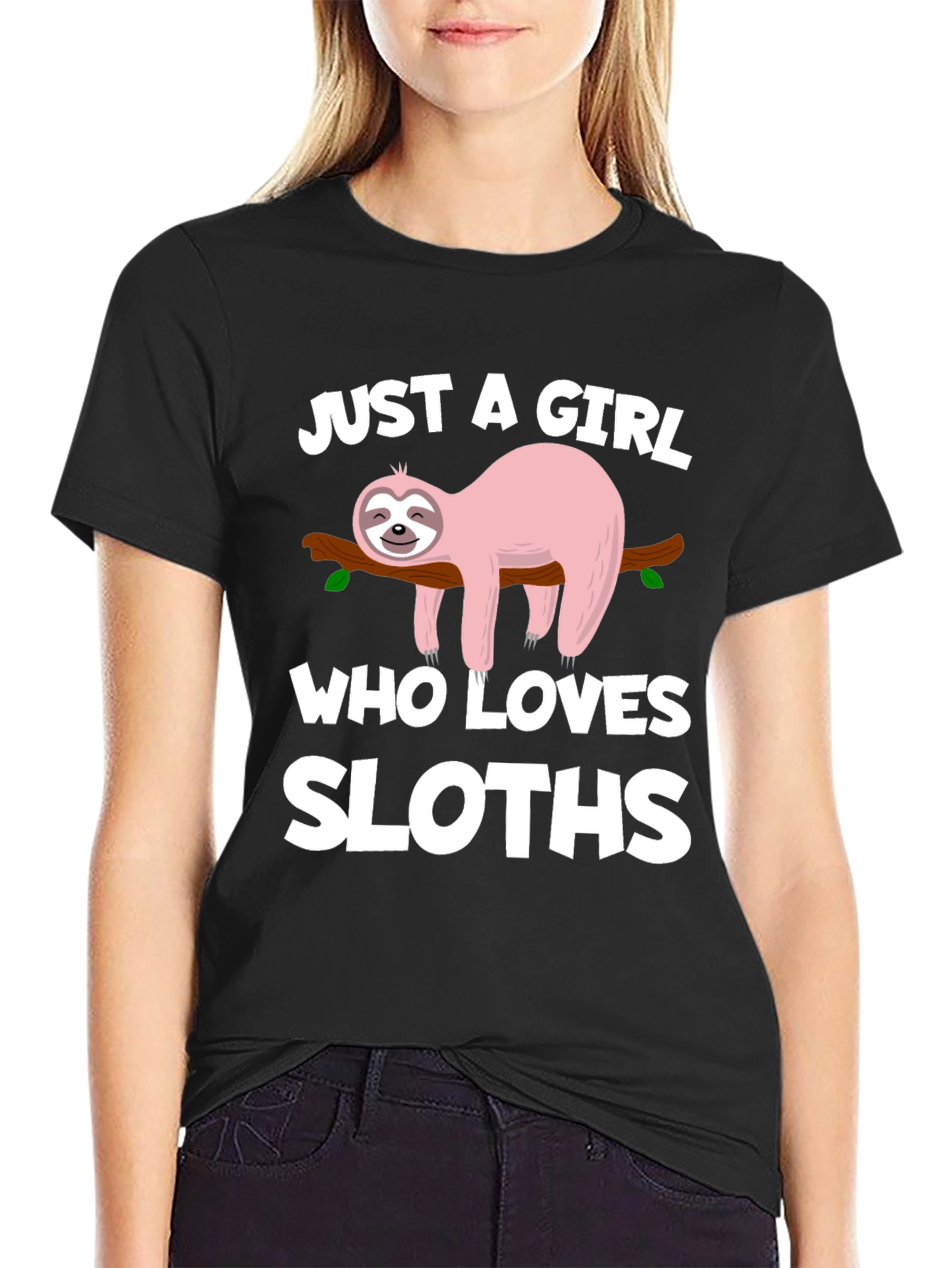 Just a Girl Who Loves Sloths T-Shirt - 2
