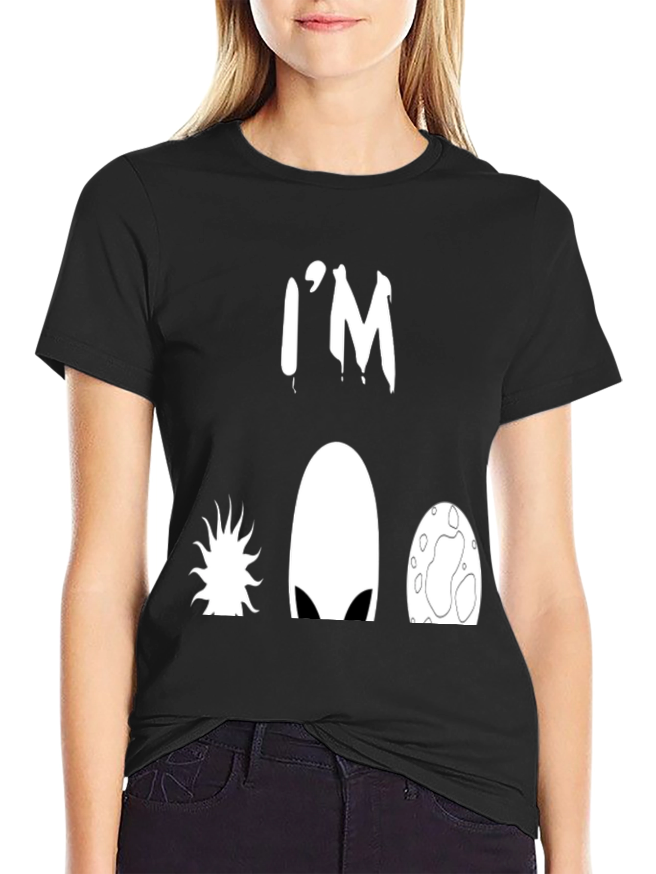 Black Alien Evolution T-Shirt - Funny Sci-Fi Tee view 2