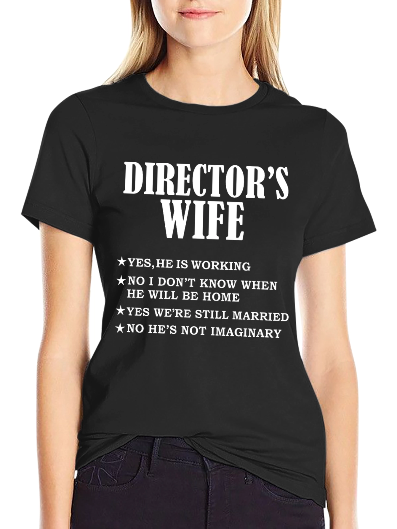 Black Director's Wife Novelty T-Shirt view 2
