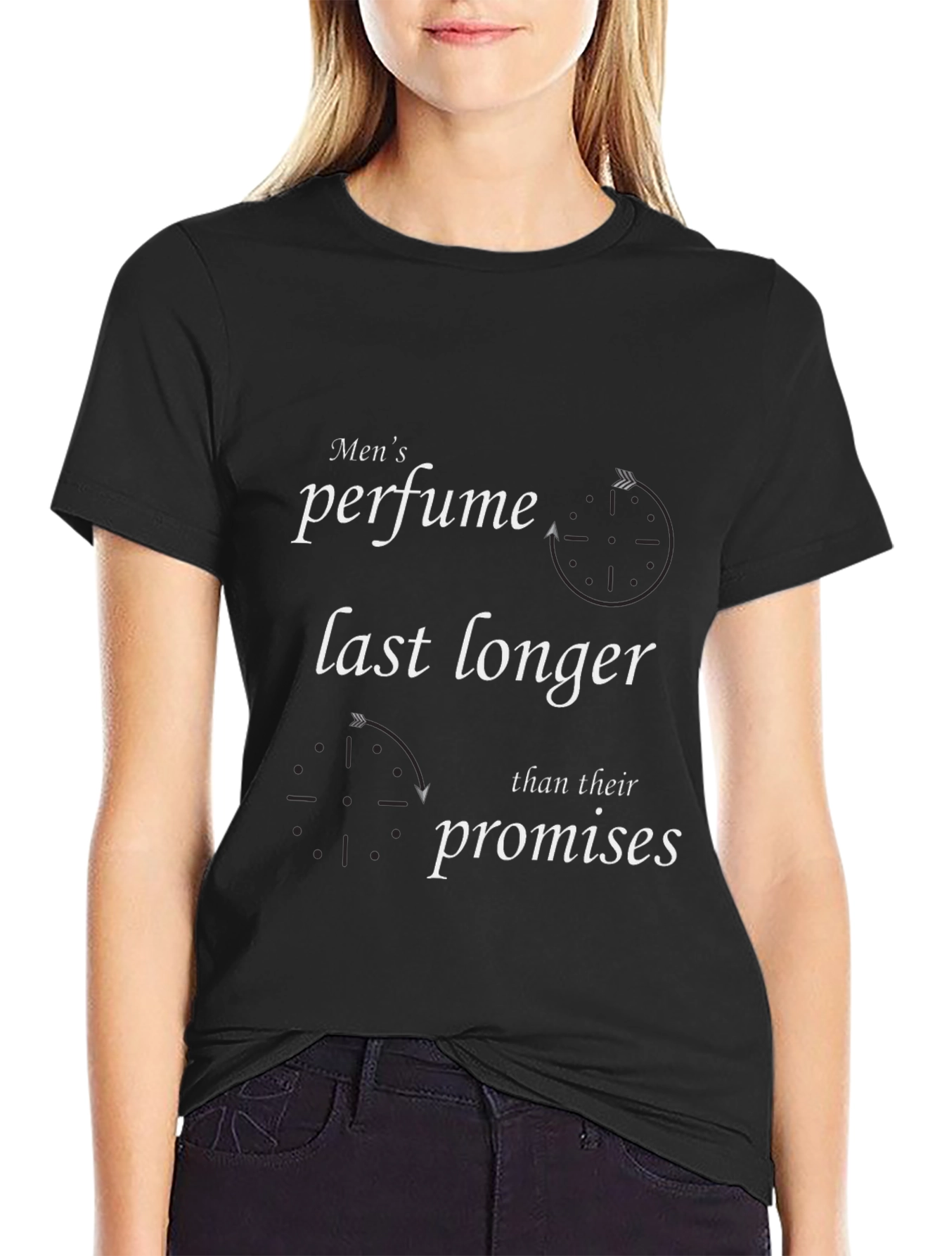 Black Men's Perfume Promises T-Shirt view 2