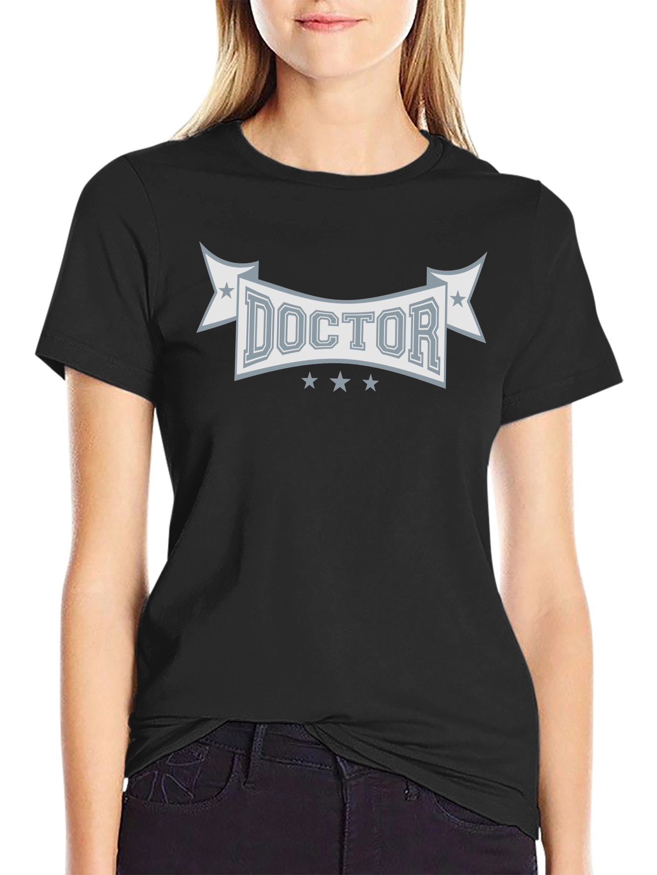 Black Doctor Graphic Tee - Black Cotton Blend view 2