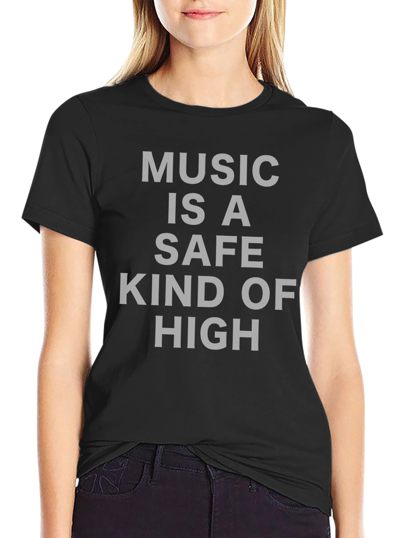 Black Music is a Safe Kind of High T-Shirt view 2