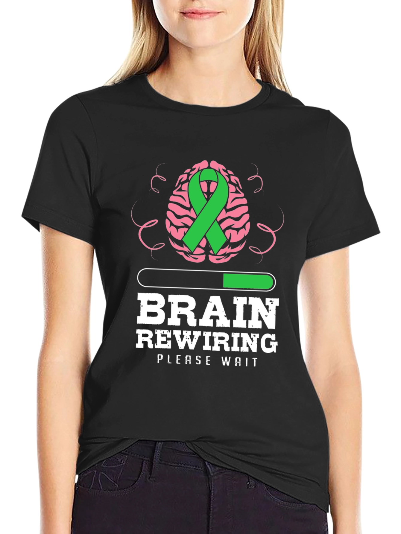 Black Brain Rewiring T-Shirt view 2