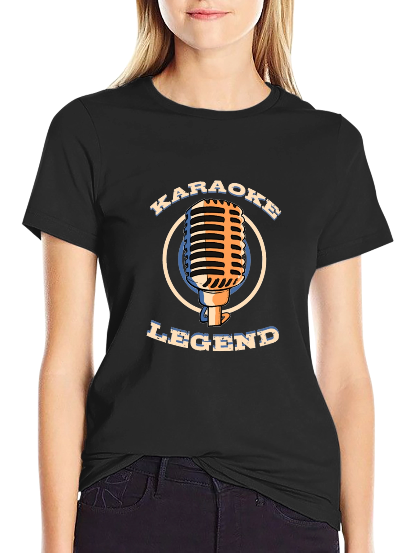 Black Karaoke Legend Black T-Shirt view 2