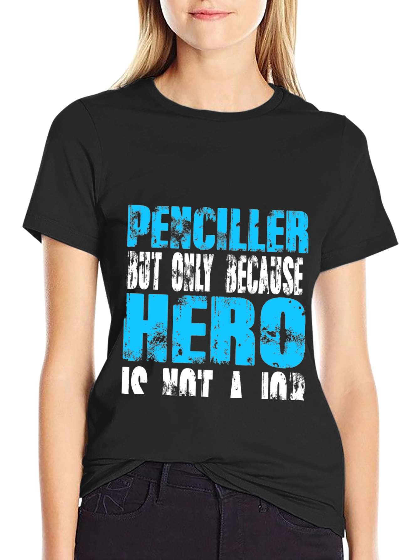 Black Penciller Hero Graphic T-Shirt view 2