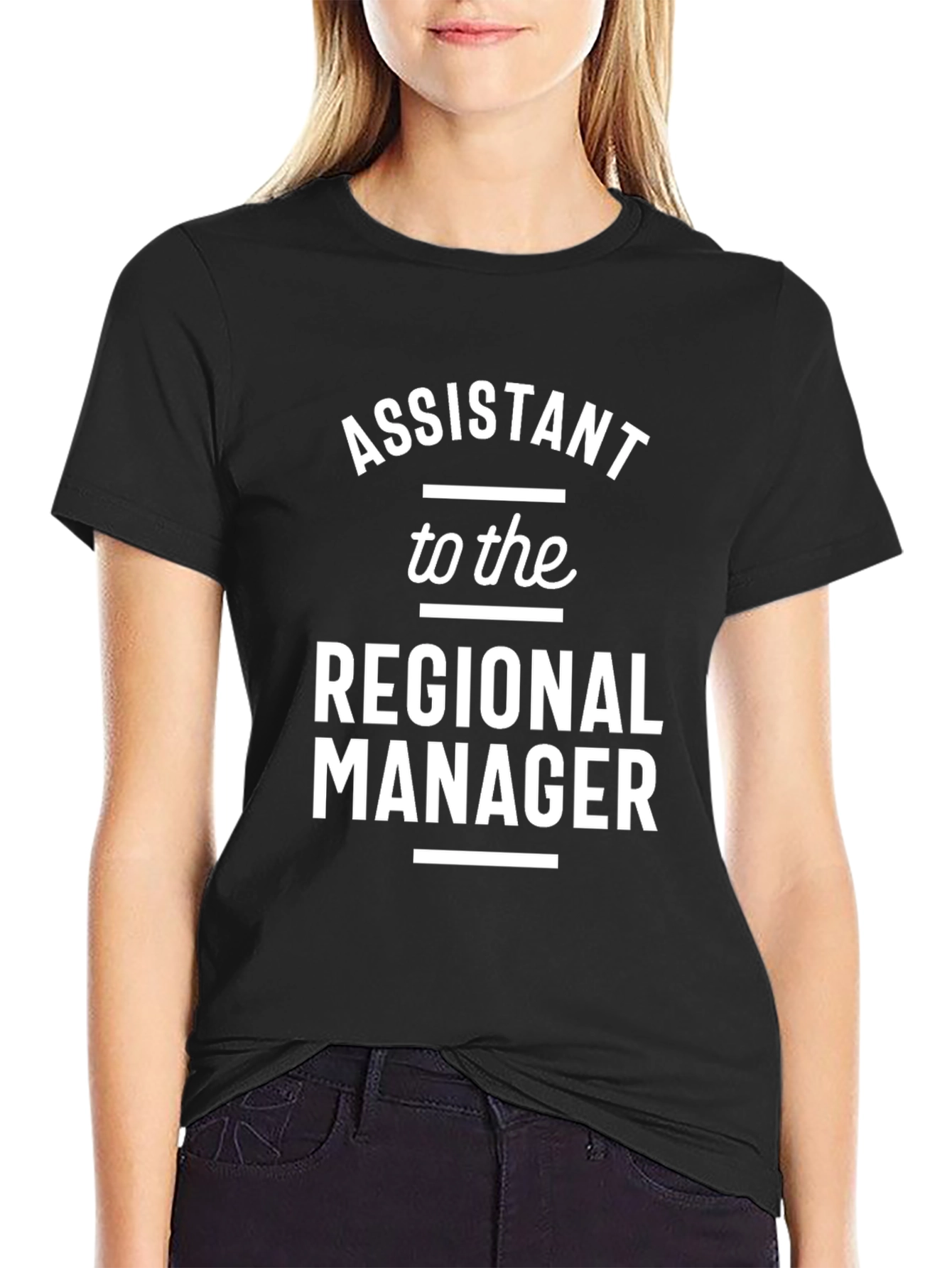 Black Assistant to the Regional Manager T-Shirt view 2