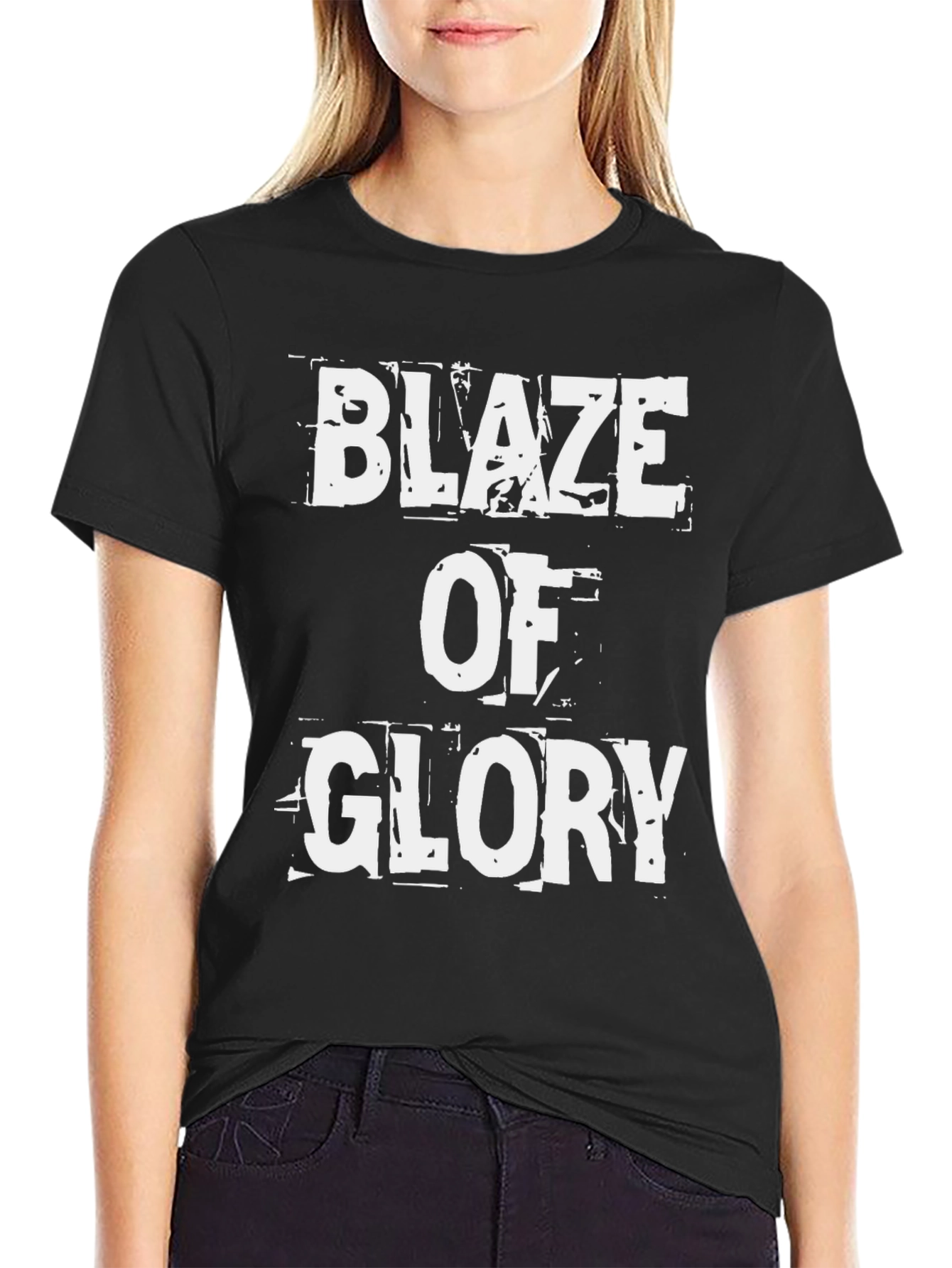 Black Blaze of Glory Graphic T-Shirt view 2