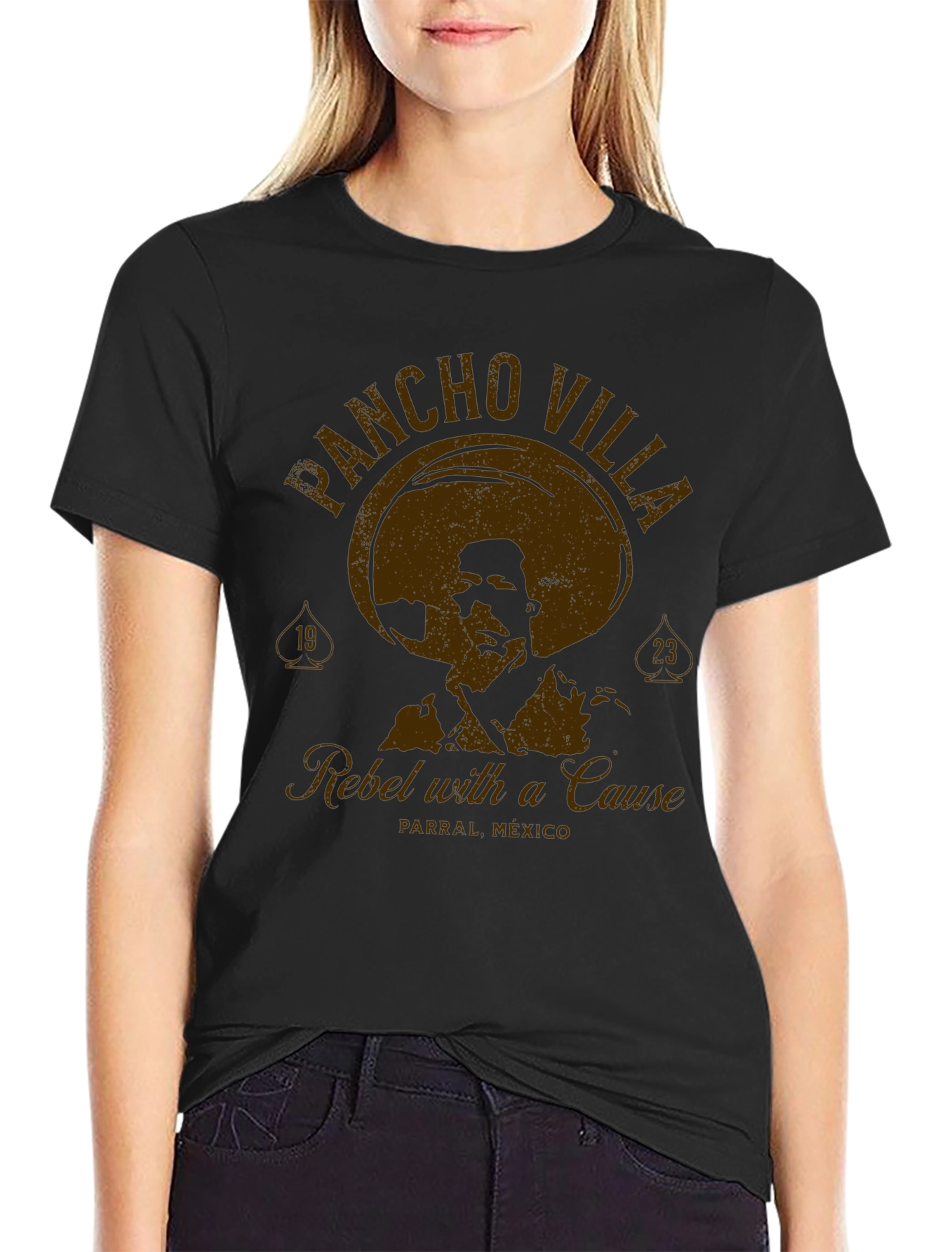 Black Pancho Villa Rebel T-Shirt - Black view 2