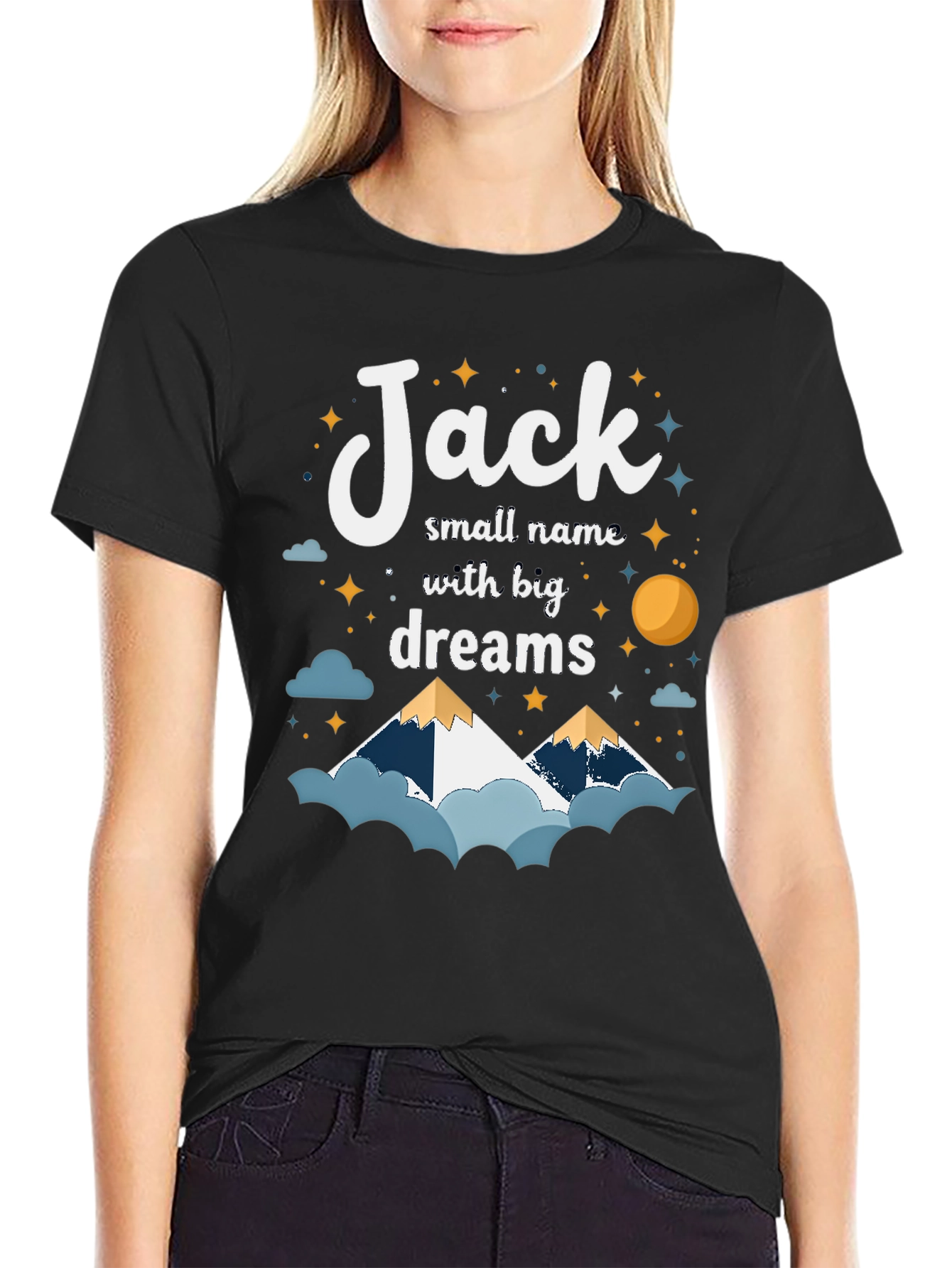 Black Jack Small Name, Big Dreams Graphic T-Shirt view 2