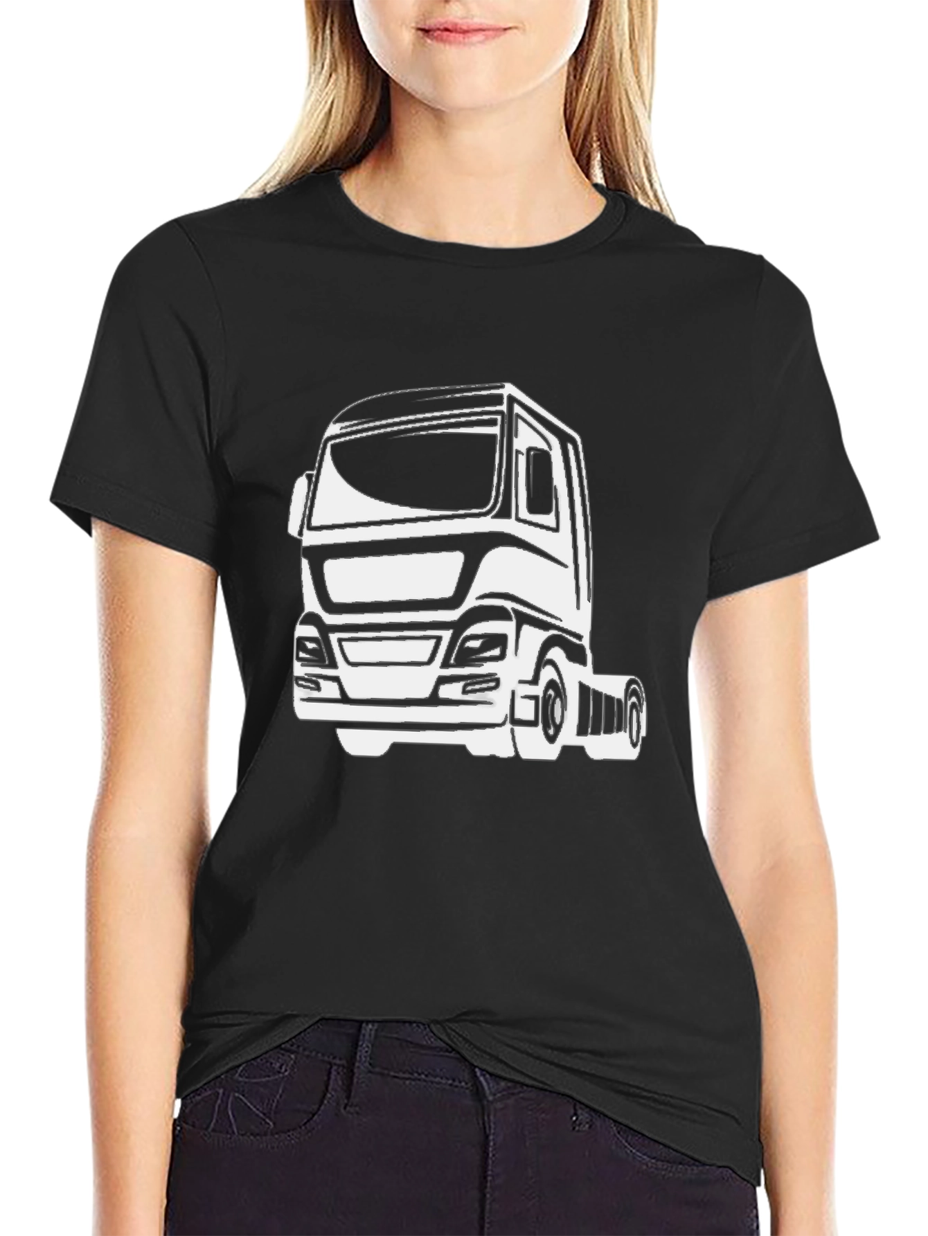 Black Truck Graphic T-Shirt - Black view 2