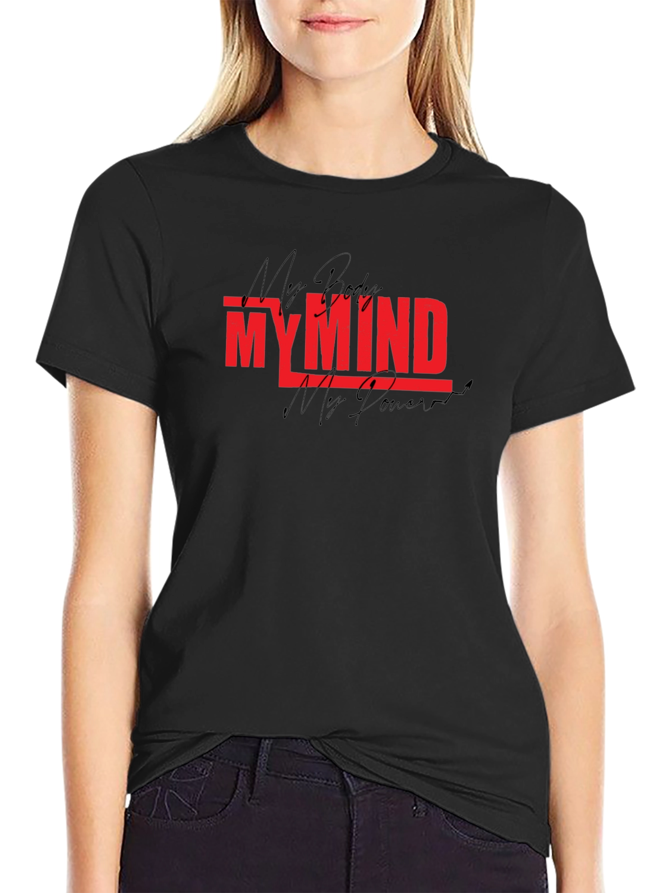 Black My Mind My Power Graphic Tee - Black view 2