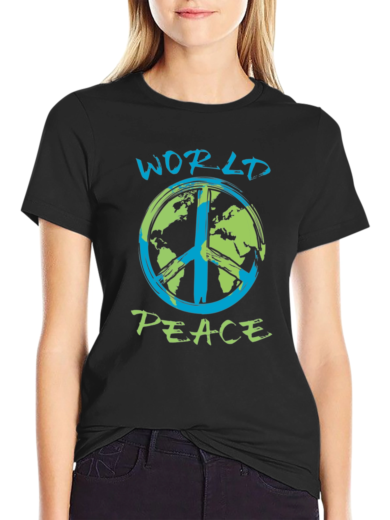 World Peace T-Shirt - Earth Peace Sign - 2