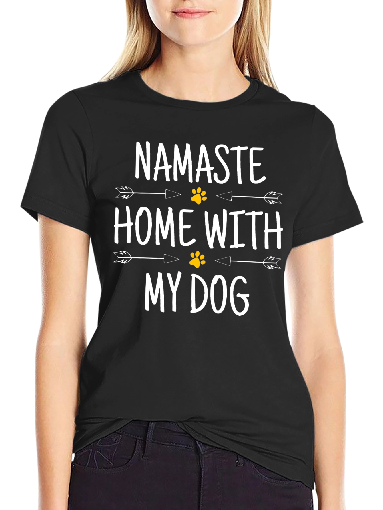 Namaste Home With My Dog T-Shirt - 2