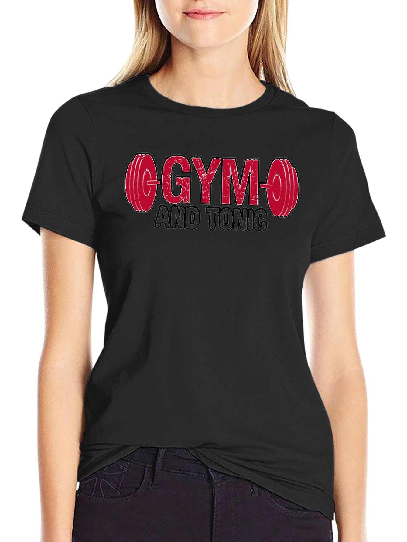 Black Gym and Tonic Graphic T-Shirt - Black view 2