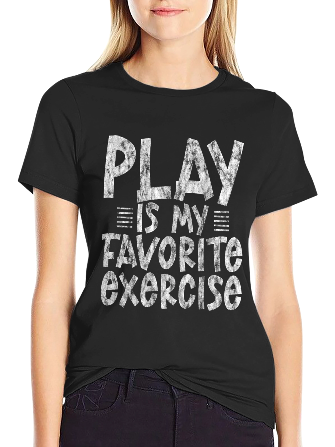 Black Play is My Favorite Exercise Graphic Tee view 2