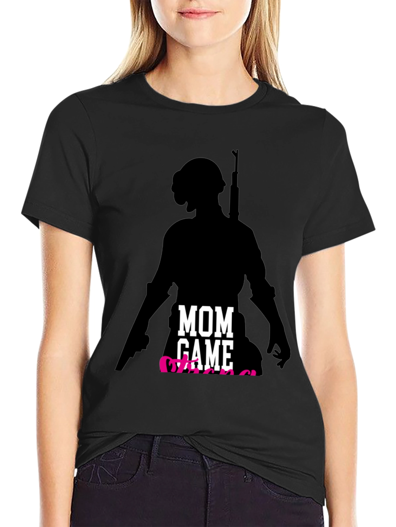 Mom Gamer T-Shirt - Player Silhouette - 2