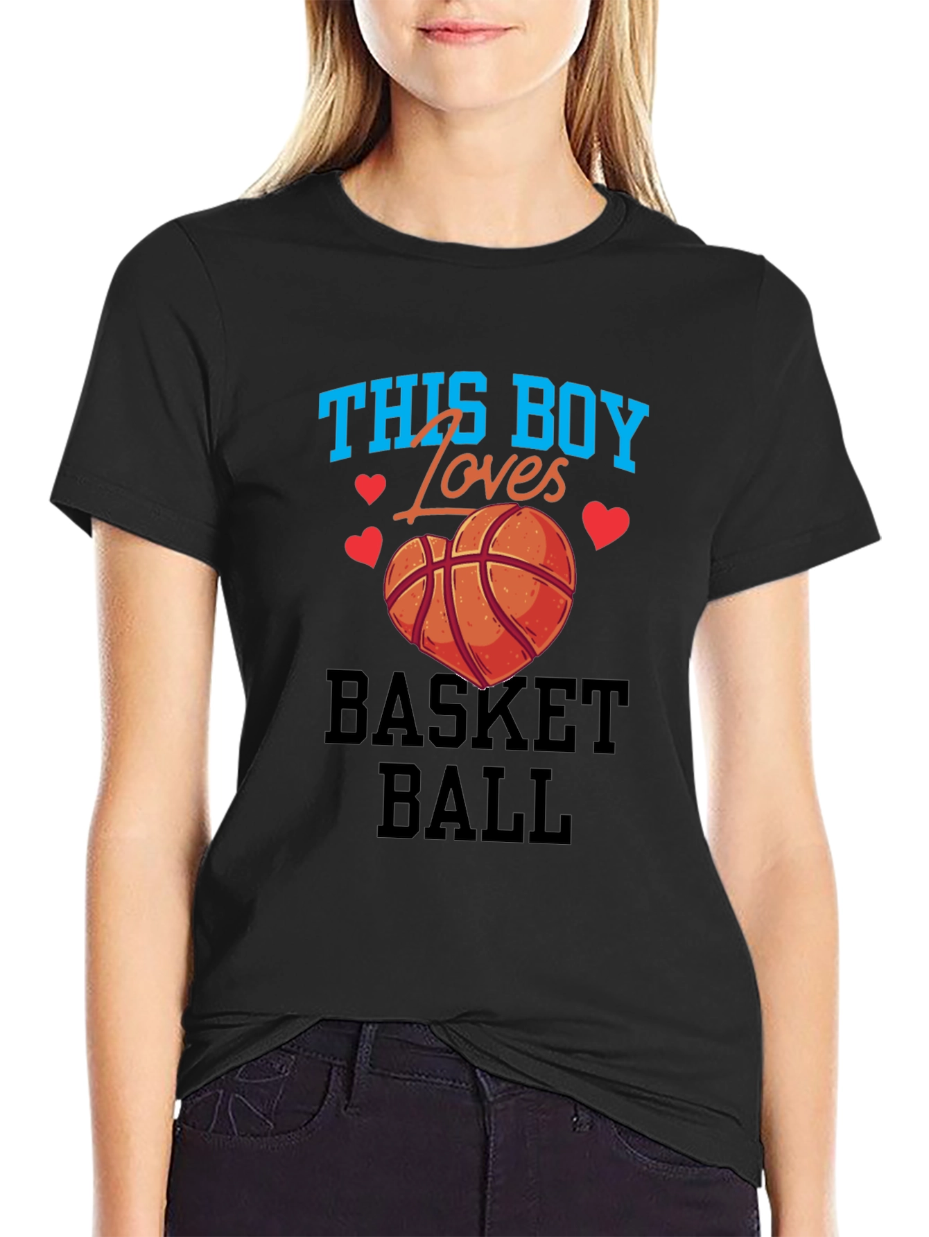 Black Basketball Lover T-Shirt view 2